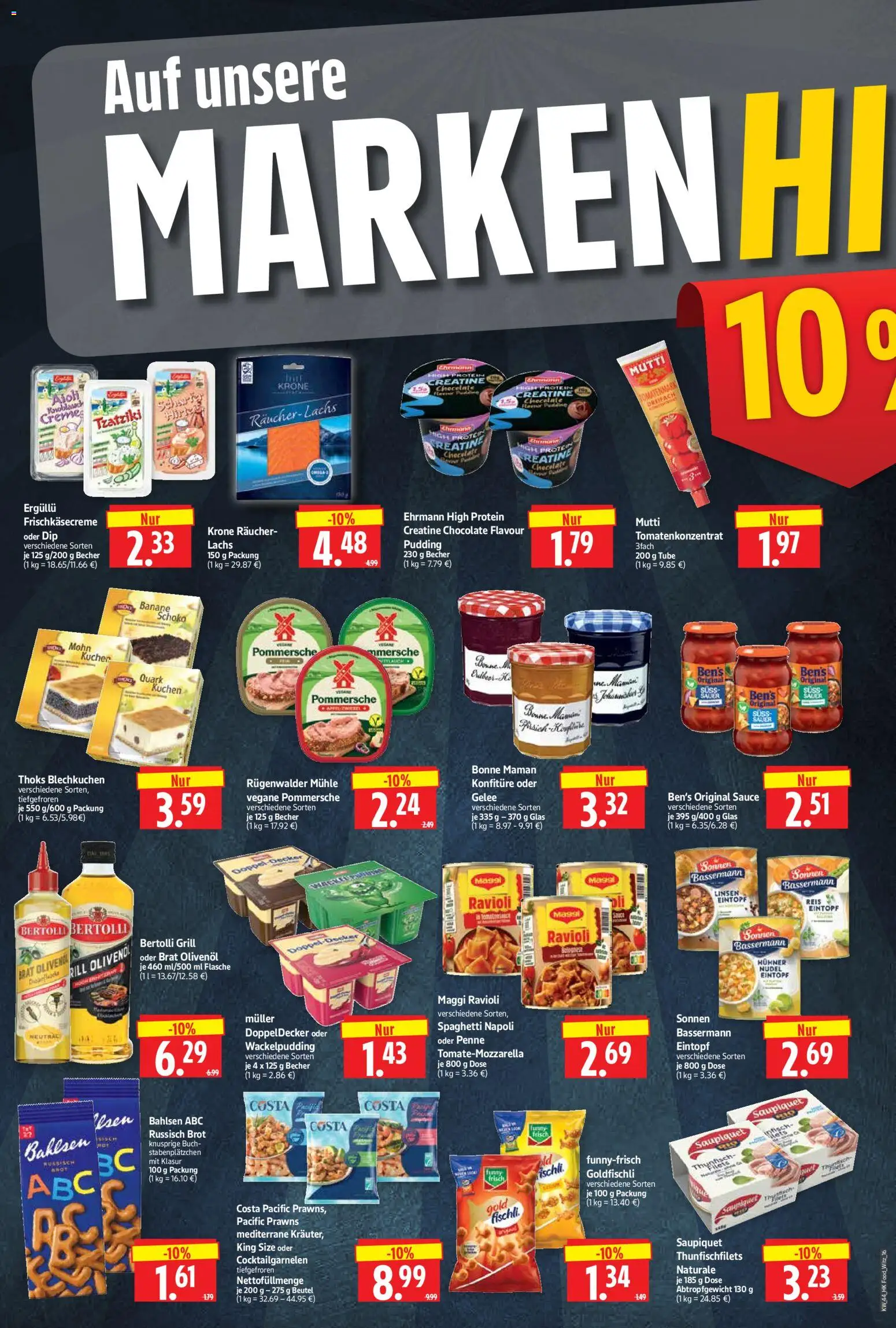 HERKULES Prospekt – gültig ab 26.10.2026 | Seite: 16 | Produkte: Olivenol, Funny frisch, Knoblauch, Kuchen