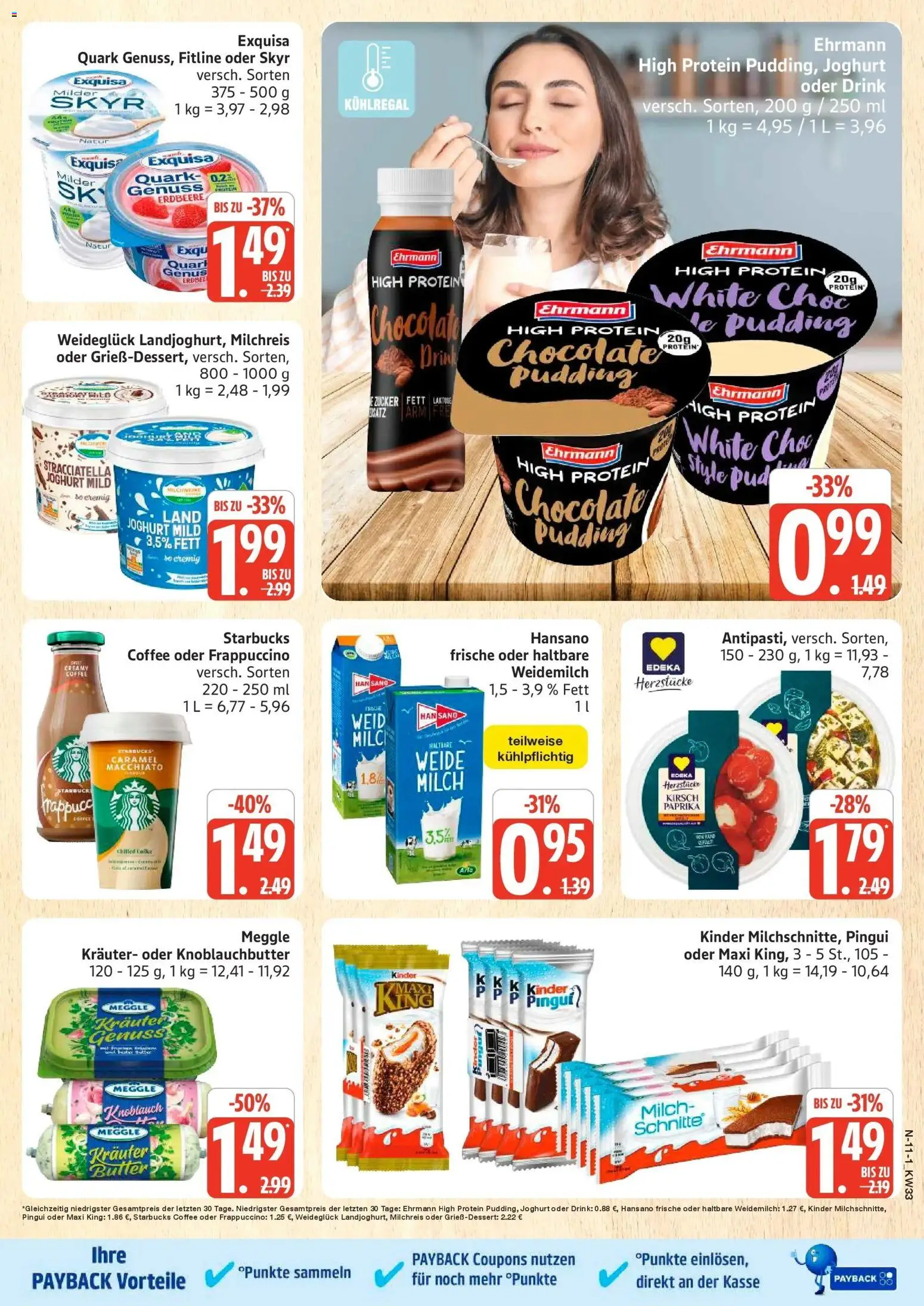 Edeka Prospekt Schleswig (ab 10.08.2026) » Angebote Online | Seite: 11 | Produkte: Quark, Milch, Joghurt, Paprika