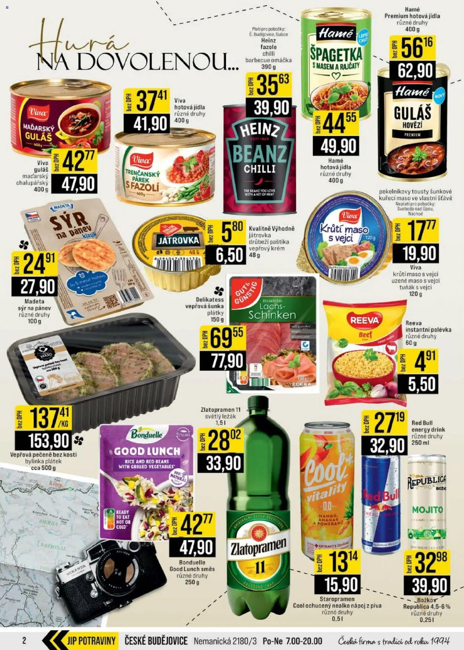 Jip leták - Cash & Carry od 01.07.2026 | Strana: 2 | Produkty: Pánev, Božkov, Fazole, Krůtí maso