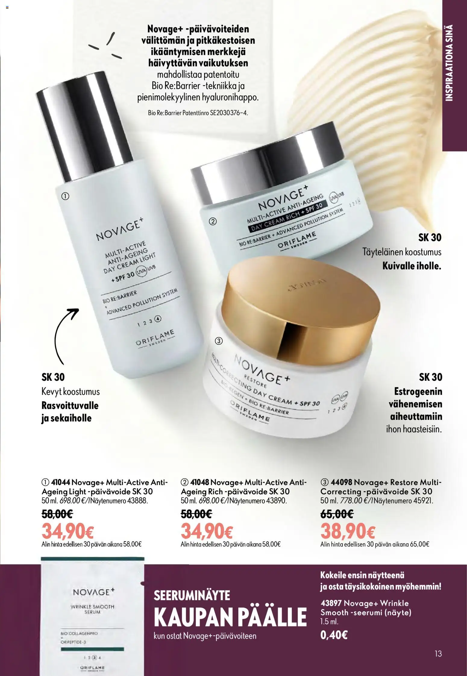 Oriflame tarjoukset – voimassa 16/09/2026 alkaen | Sivu: 13 | Tuotteet: Seerumi