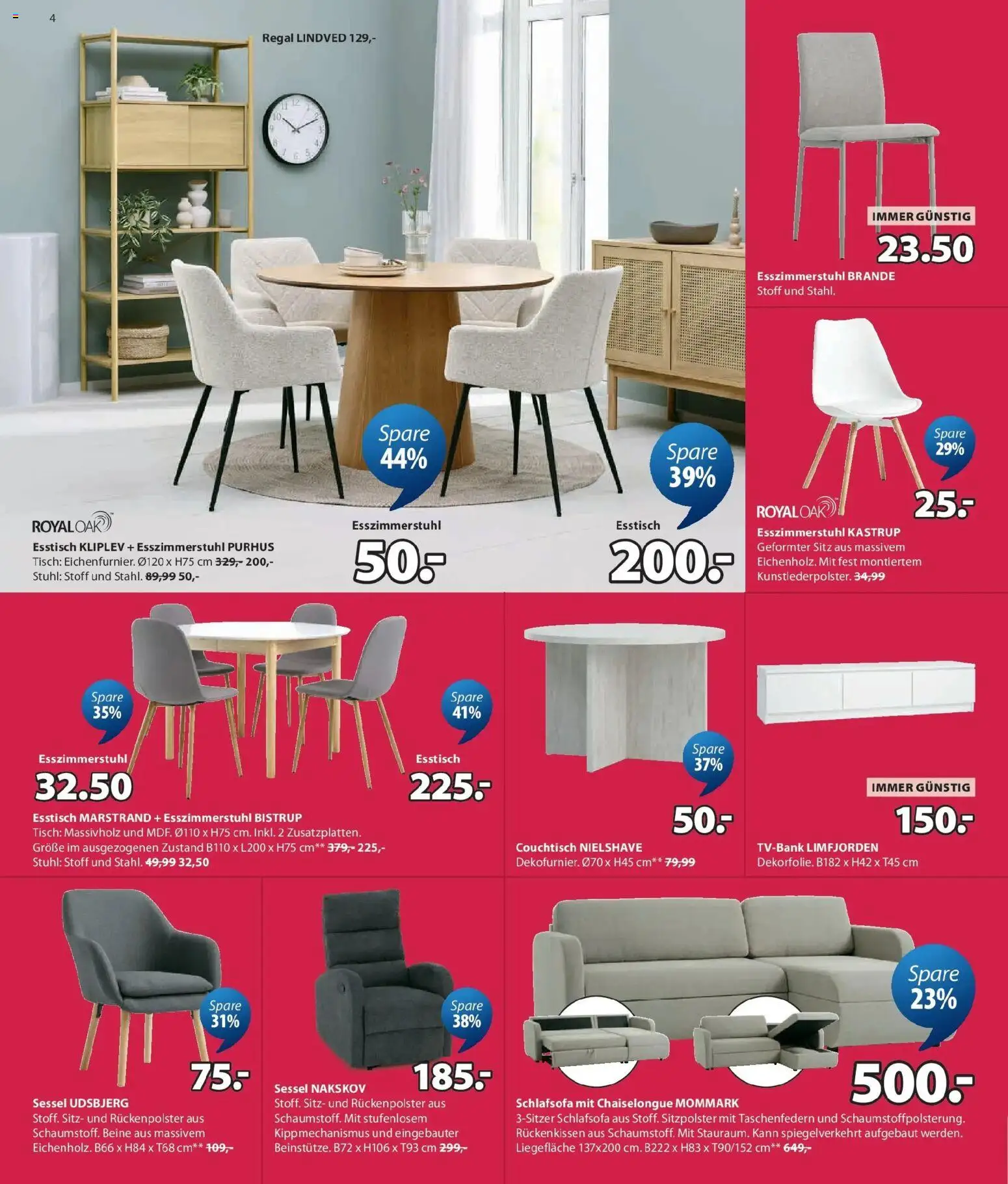 JYSK Garten Abverkauf Spare Bis Zu 60% gültig ab 03.08.2026 | Seite: 4 | Produkte: Sessel, Regal, Tisch, Stuhl