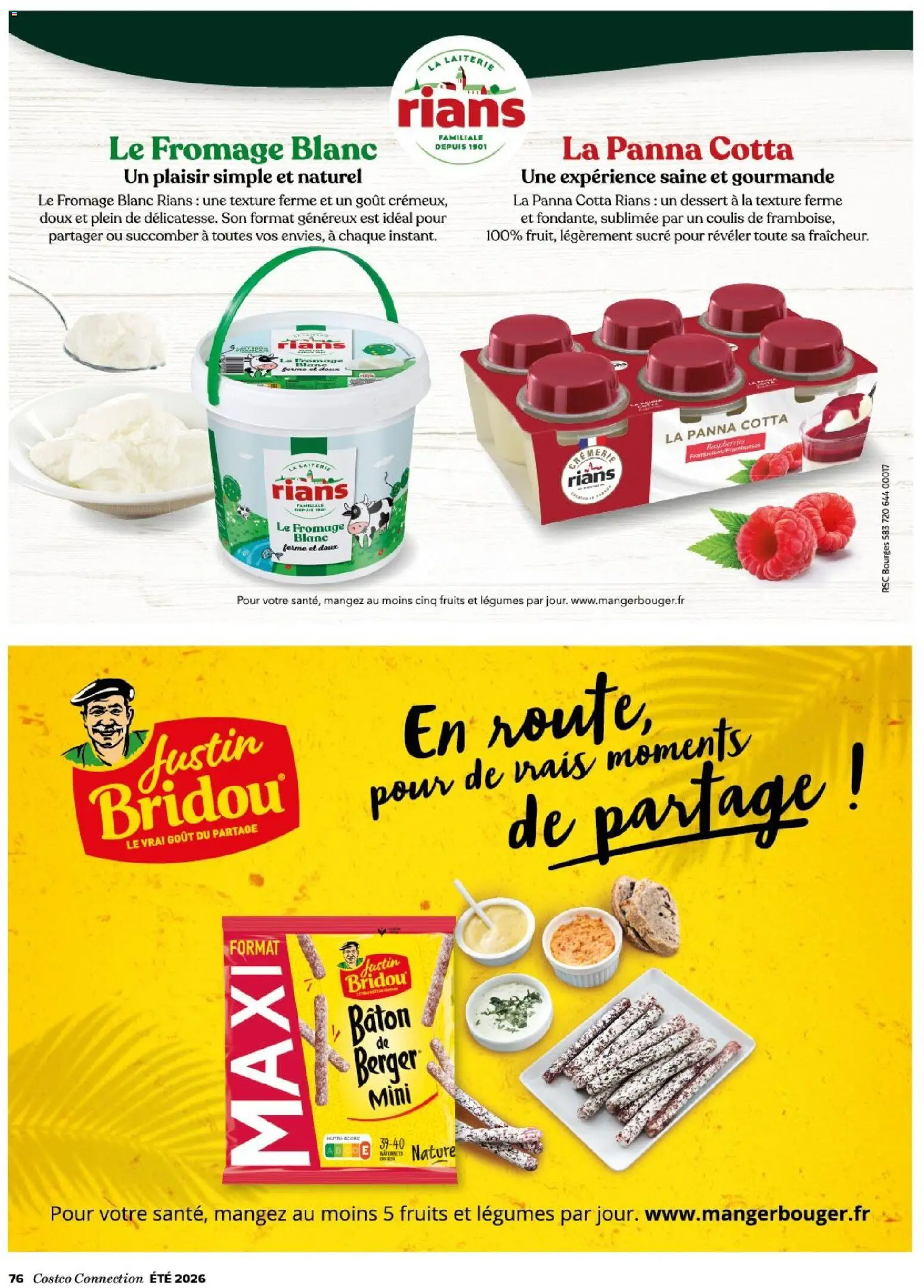 {H1} | Page: 76 | Produits: Sucre, Fromage blanc, Fromage