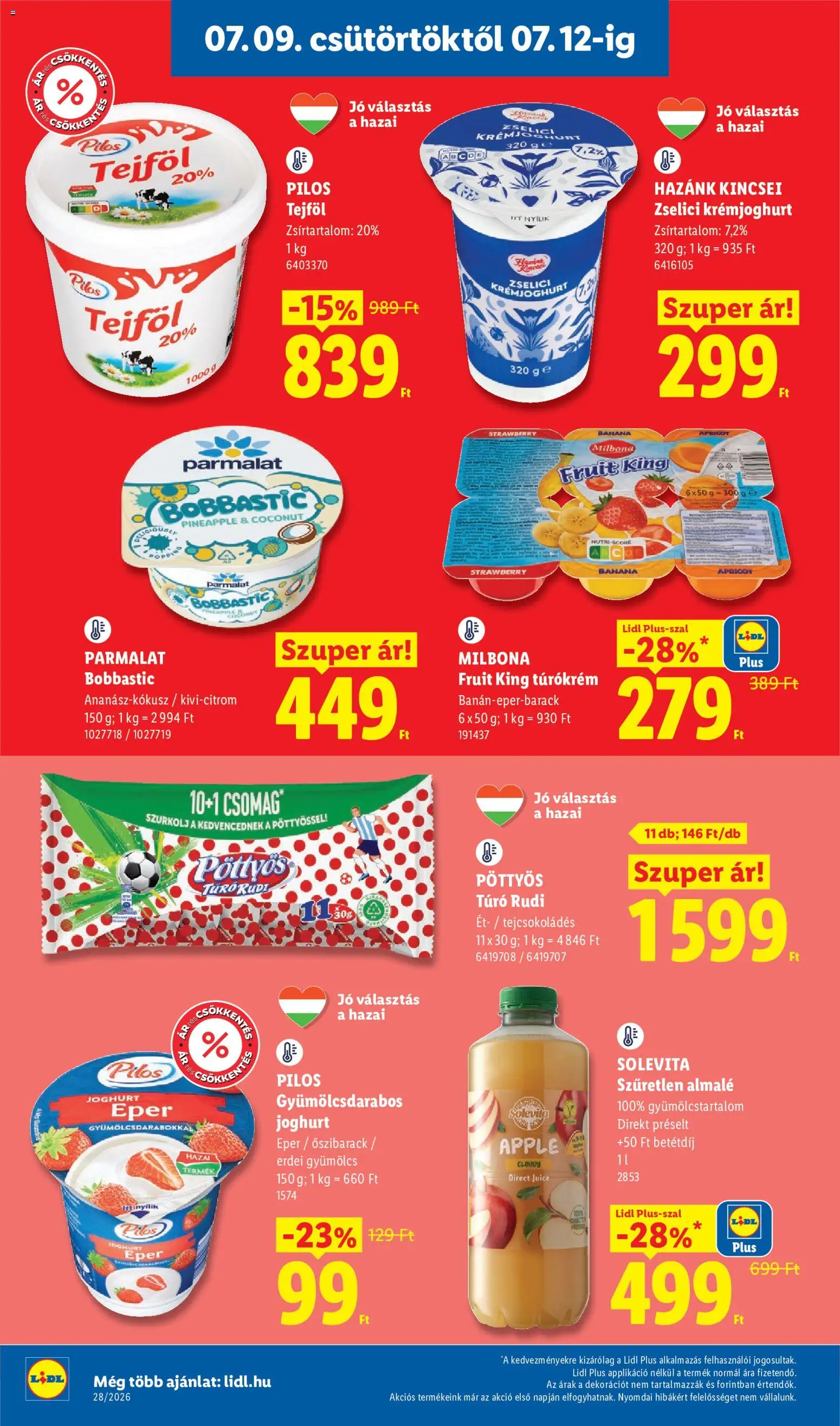 Lidl akciós ujság - amely érvényes a következő dátumtól: 2026.07.09. | Oldal: 12