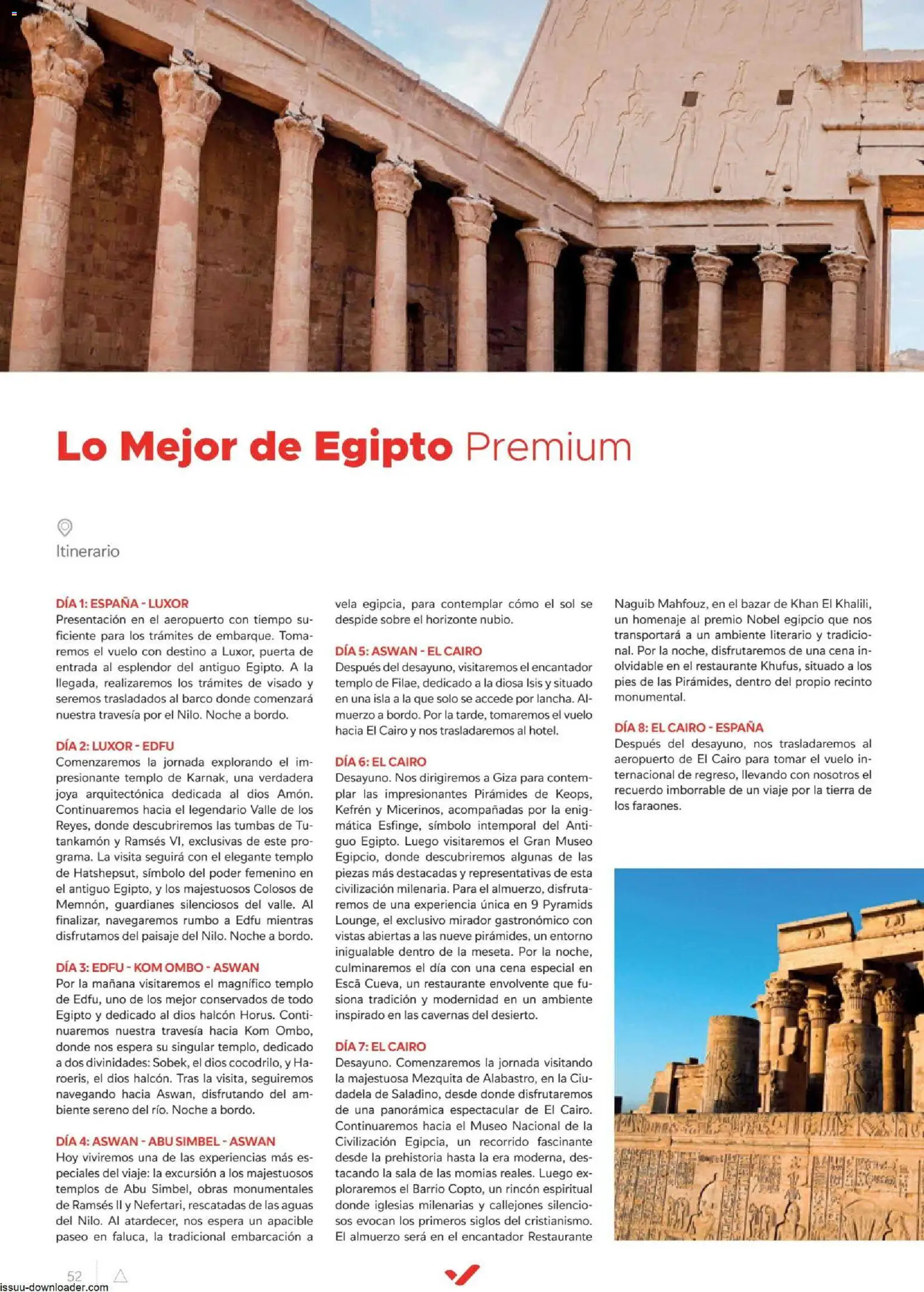 Halcón Viajes Egípto │ válido desde el 06/07/2026 | Página: 52 | Productos: Vela