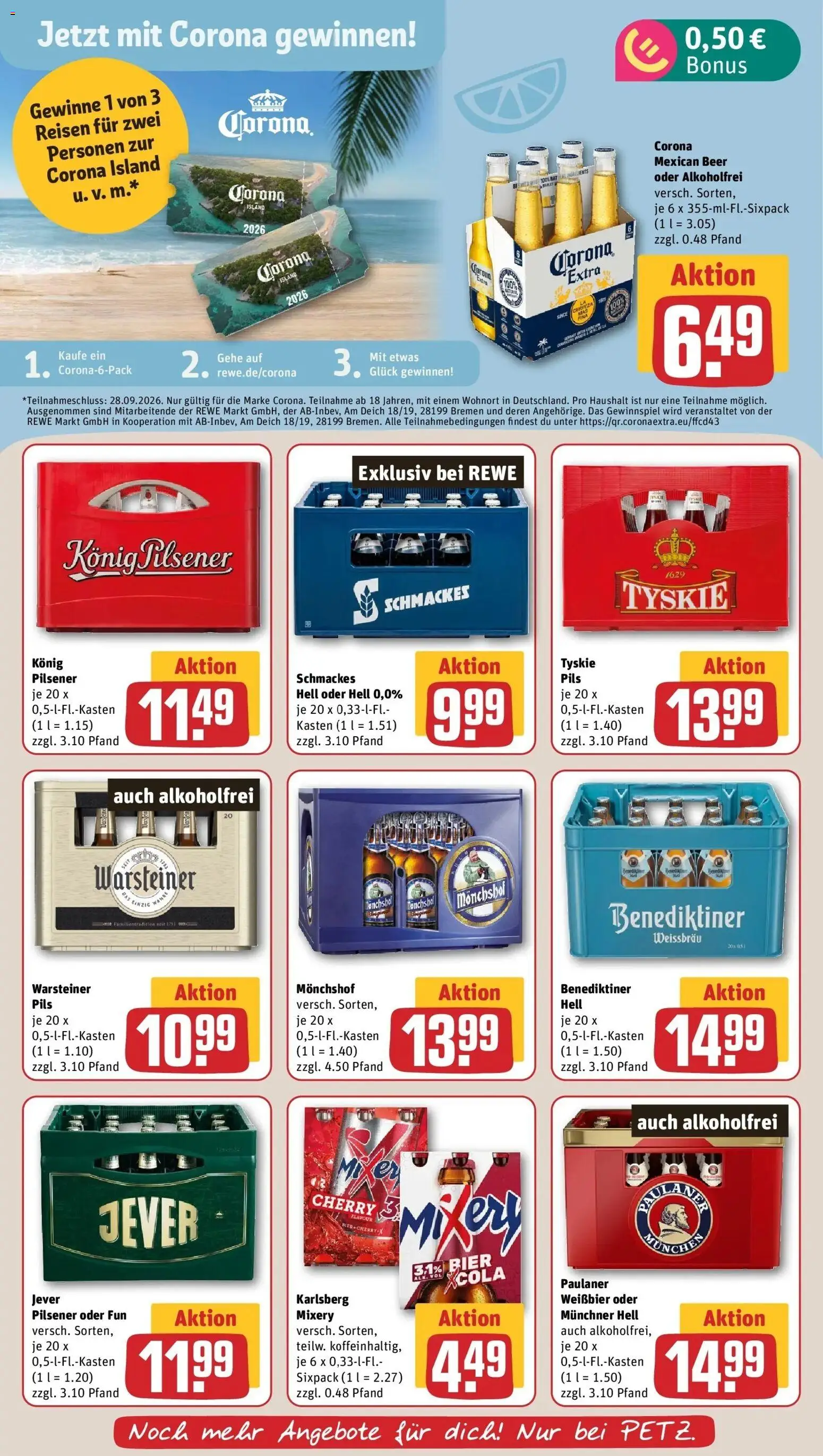 Rewe Prospekt Neunkirchen – gültig ab 27.07.2026 | Seite: 17 | Produkte: Bier, Pils, Warsteiner, Jever