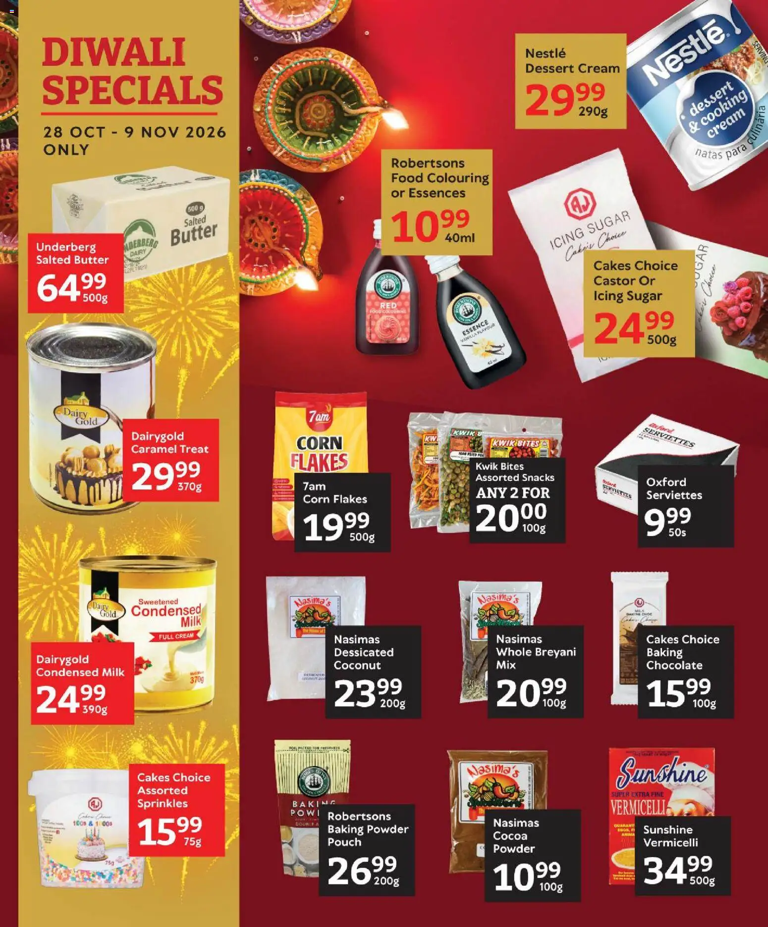 New Oxford Freshmarket catalogue – valid from 28/10/2026 | Page: 10 | Products: Chocolate, Powder, Snacks, Baking powder