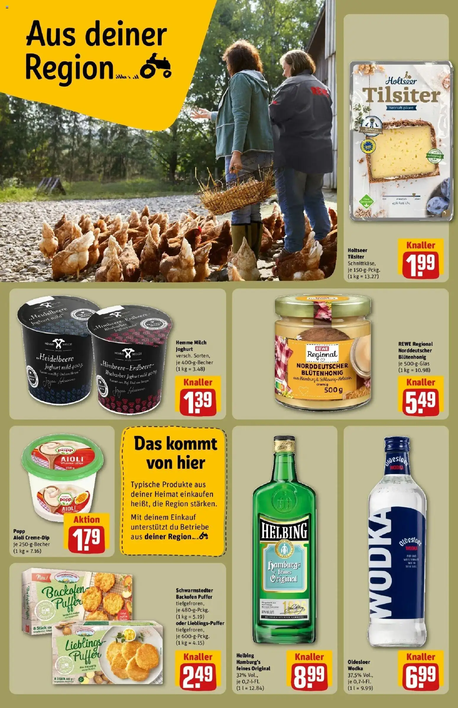 REWE Prospekt ab 24.08.2026 zum Blättern » Angebote | Seite: 20 | Produkte: Milch, Joghurt, Backofen, Wodka