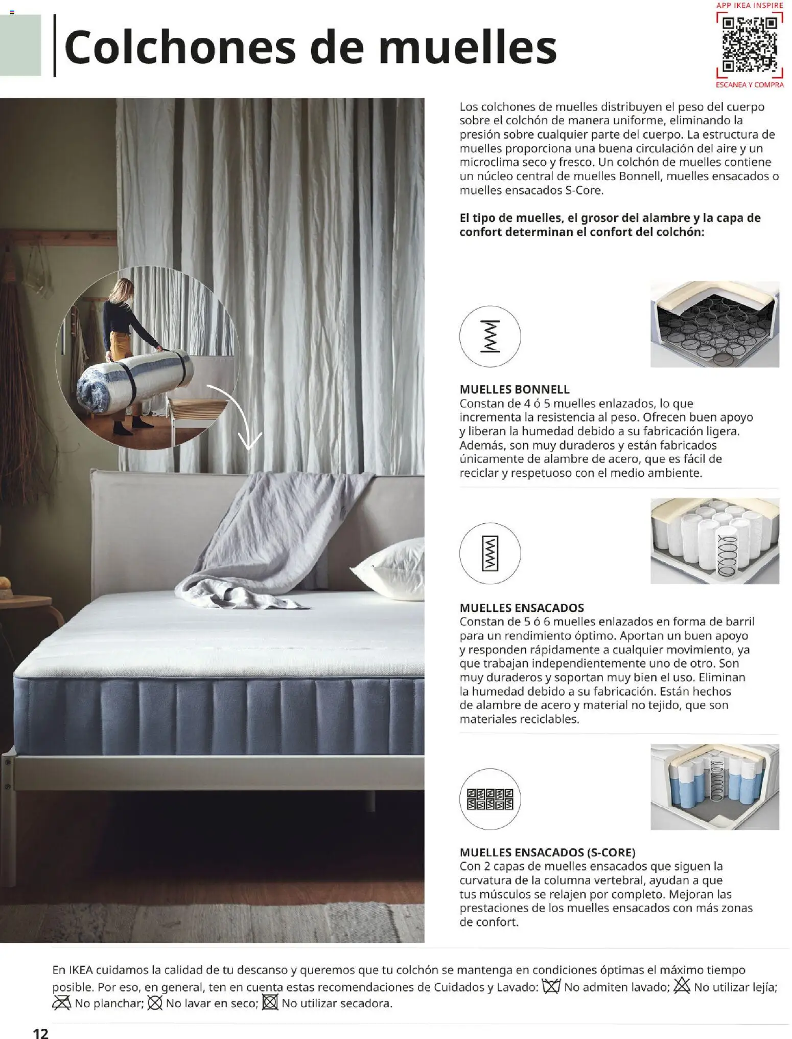IKEA - Confort │ válido desde el 01/09/2026 | Página: 12 | Productos: Colchon, Peso