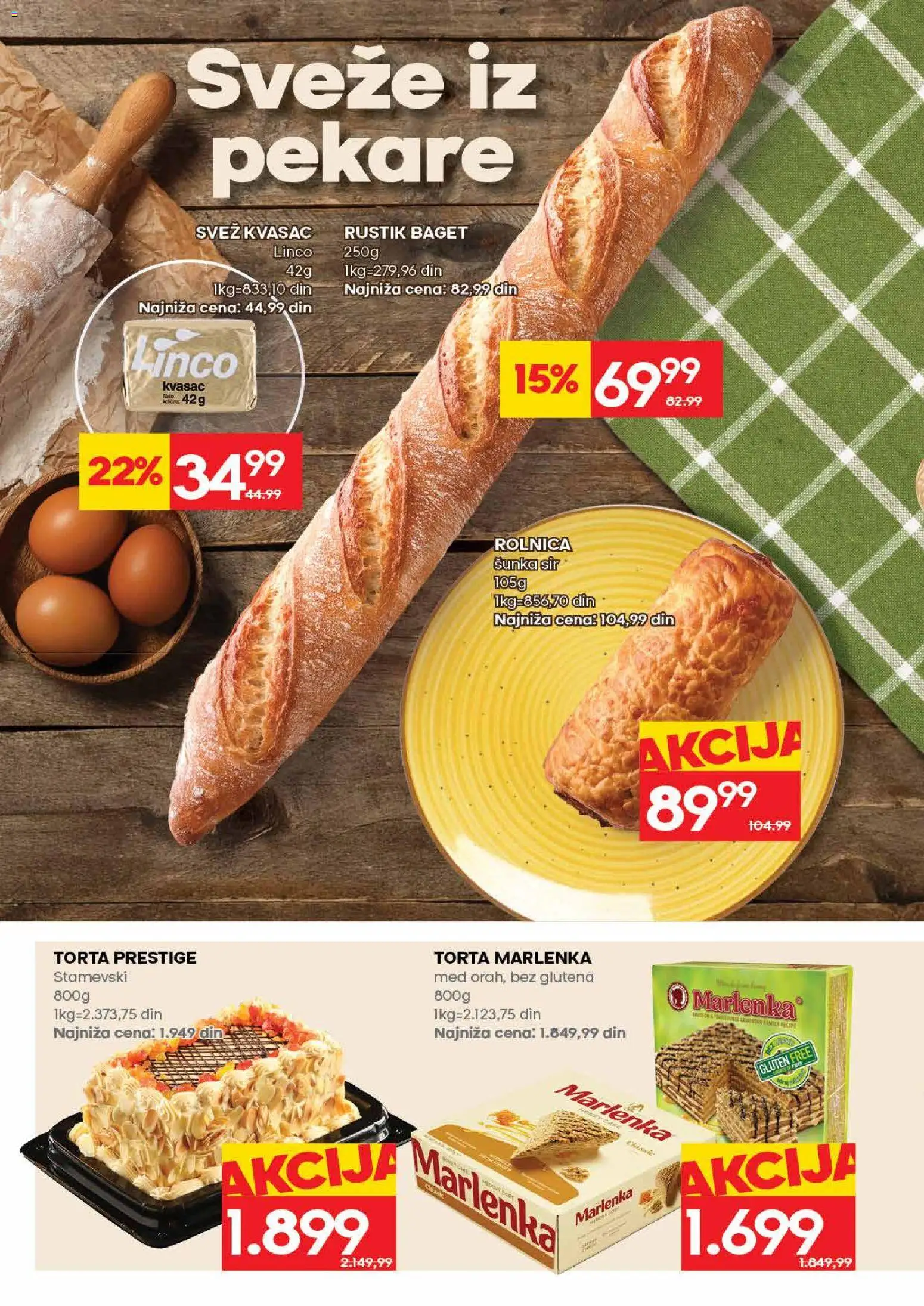 Idea katalog - važi od 17.08.2026 | Strana: 20 | Proizvode: Kvasac, Sir, Med, Torta