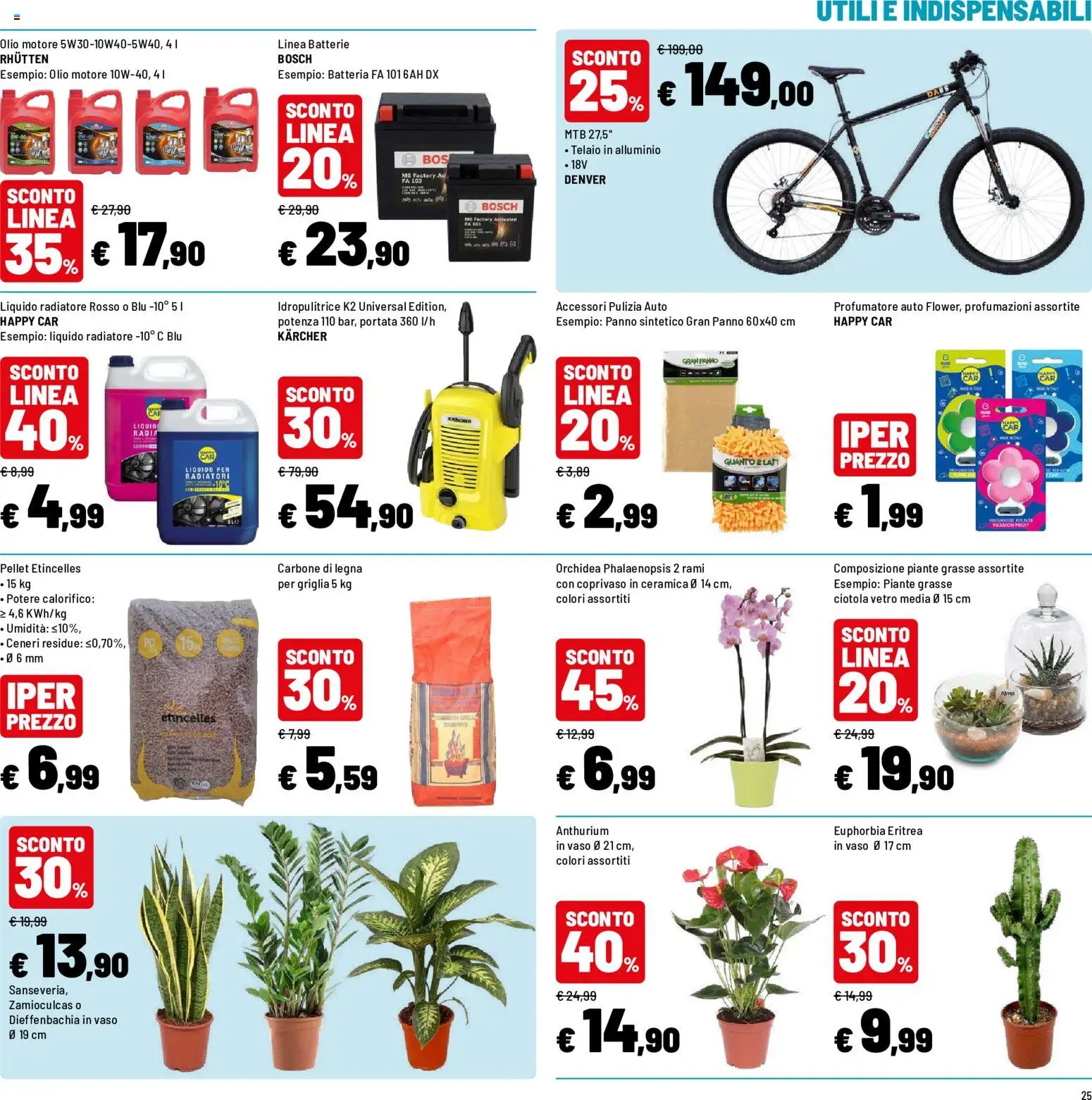 Volantino Iper del 09/07/2026 | Pagina: 25 | Prodotti: Olio, Orchidea, Ciotola, Vaso