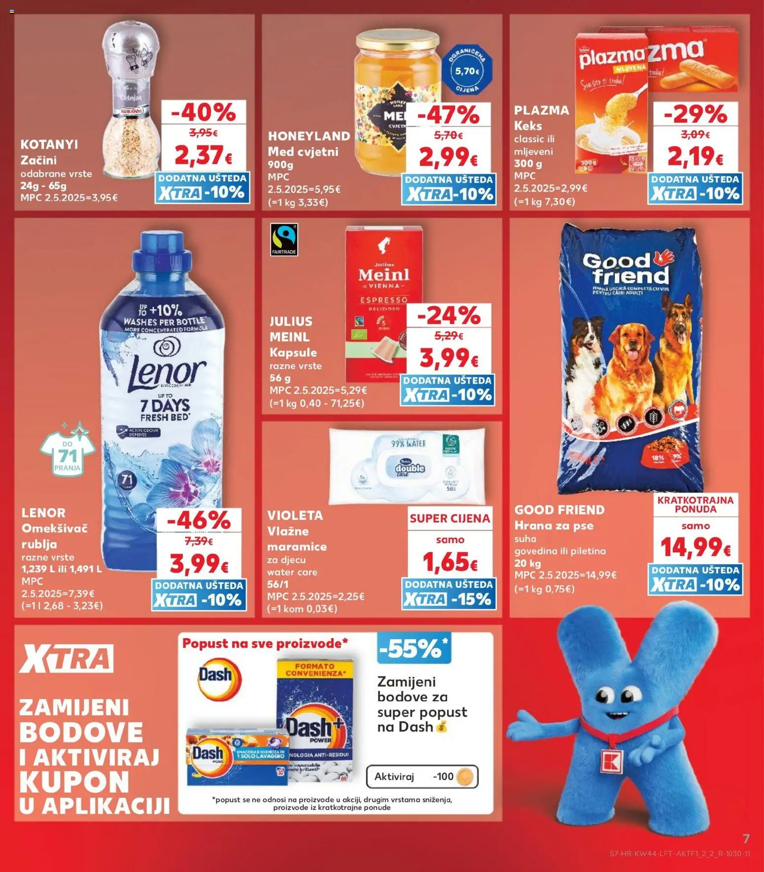 Kaufland katalog | vrijedi od 28.10.2026 | Stranica: 7 | Proizvodi: Med, Vlažne maramice, Keks, Češnjak