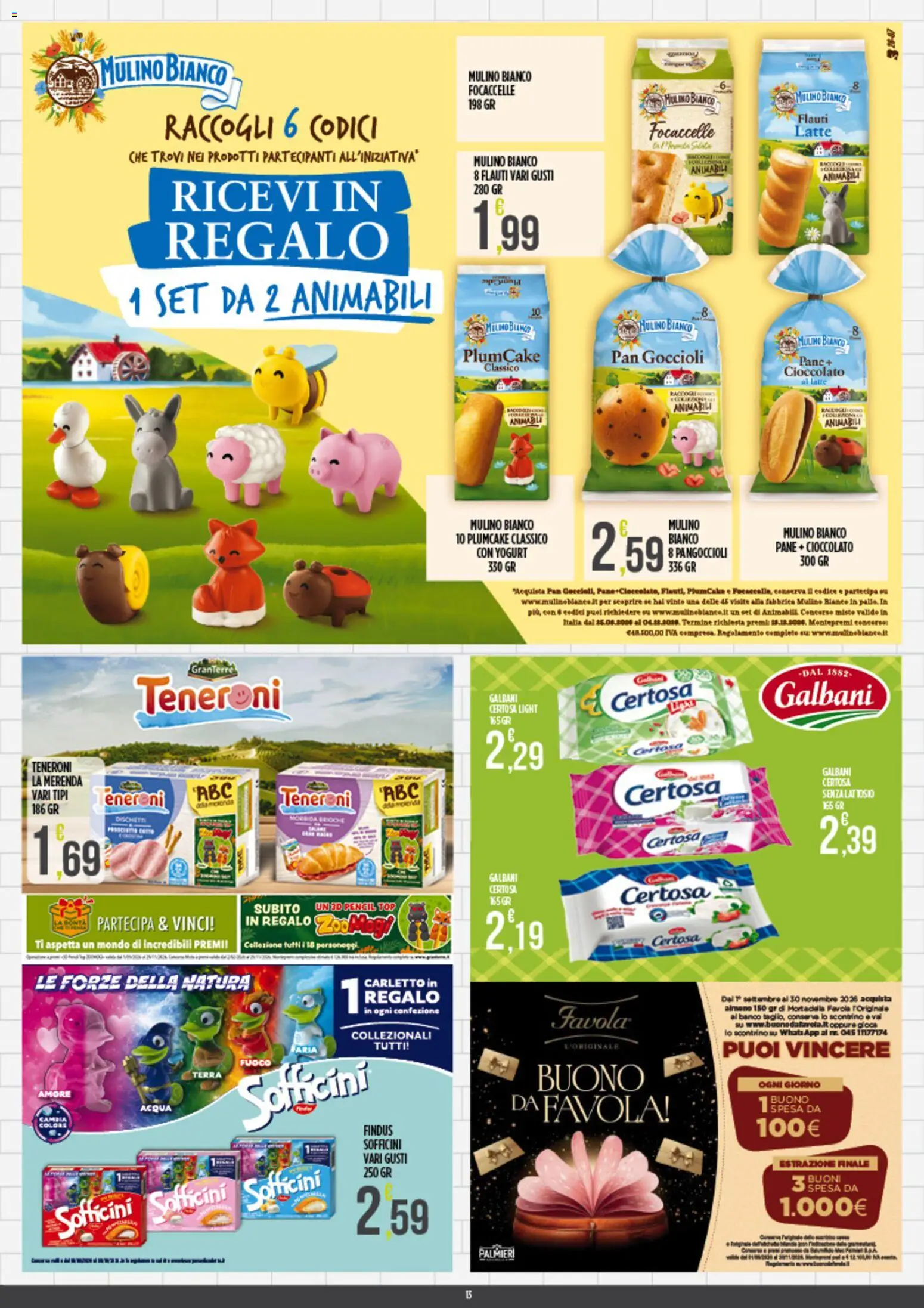 Volantino Euroesse del 07/09/2026 | Pagina: 13 | Prodotti: Cioccolato, Acqua, Mortadella, Plumcake