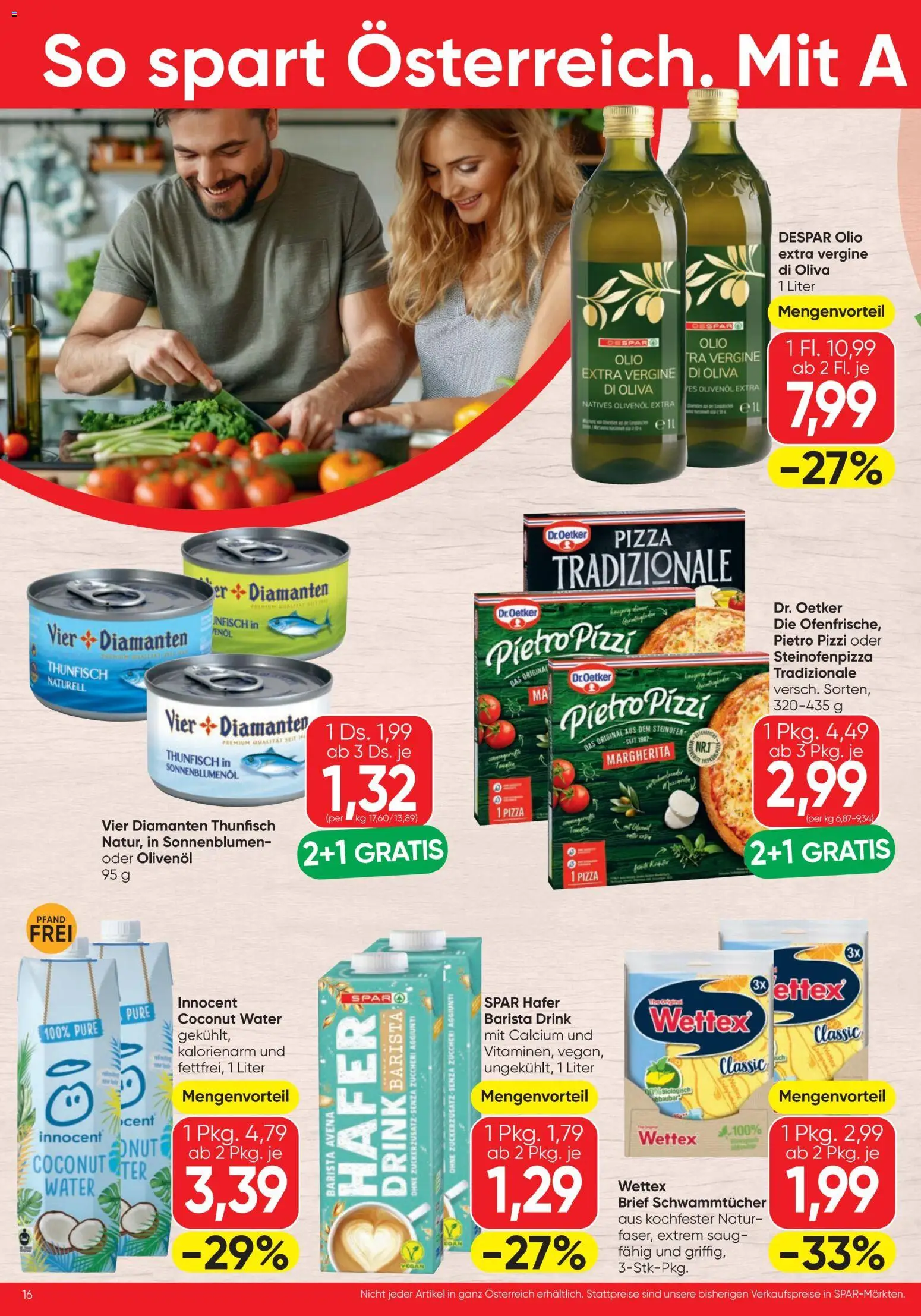 Spar - Flugblatt gültig ab 13.08.2026 | Seite: 16 | Produkte: Pizza