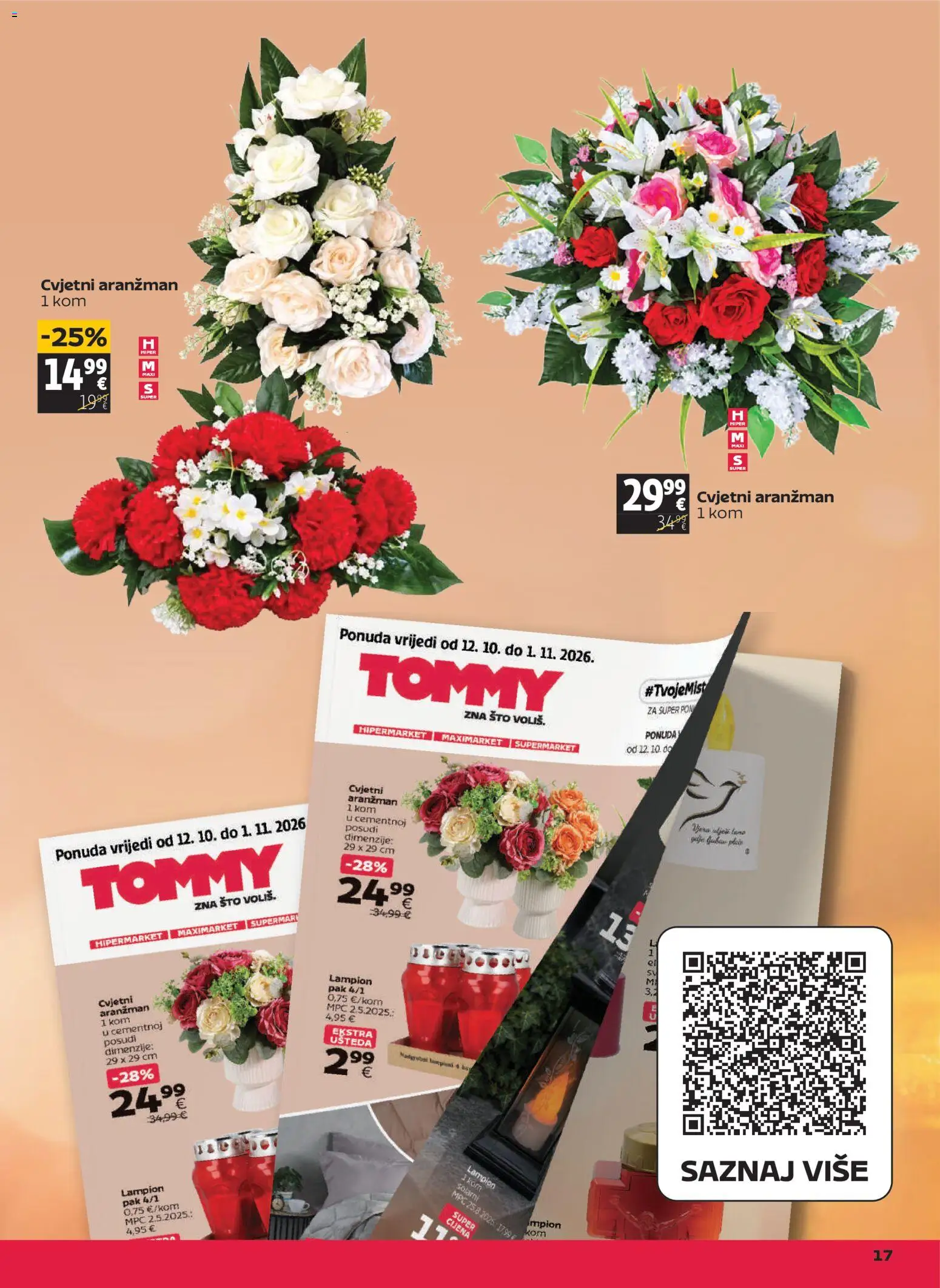 Tommy katalog | vrijedi od 22.10.2026 | Stranica: 17 | Proizvodi: Cvjetni aranzman, Lampion