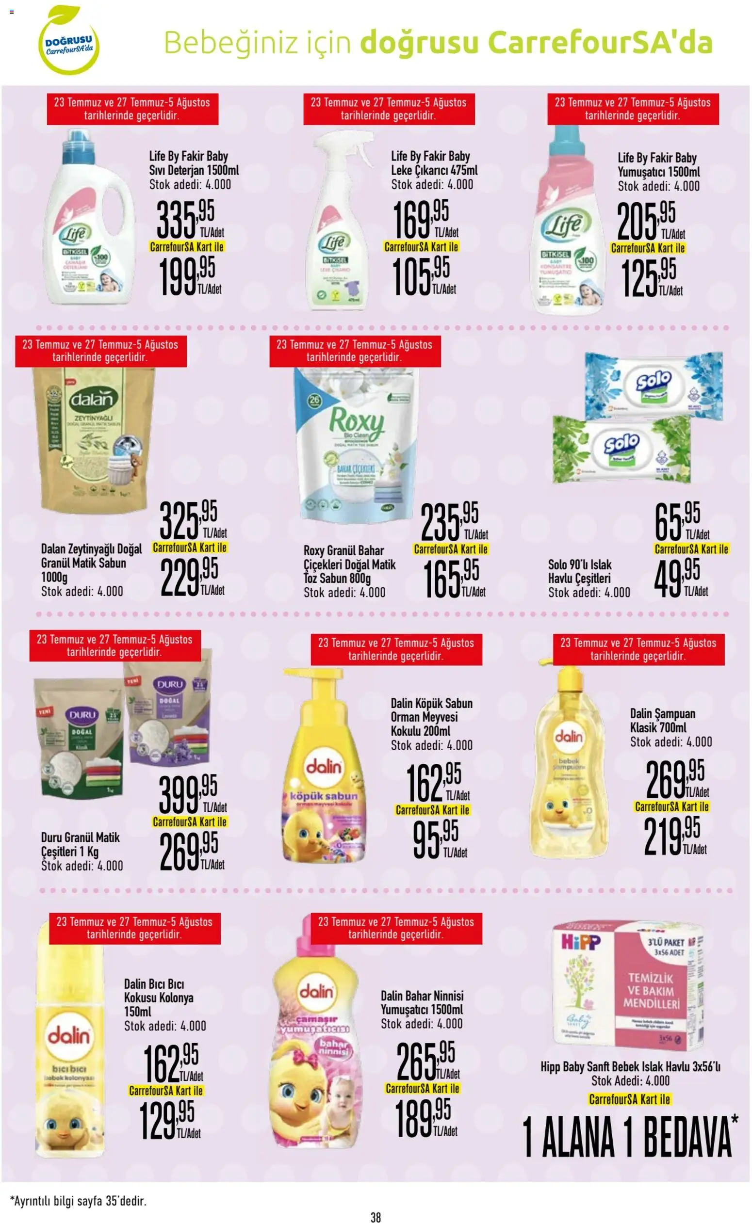 CarrefourSA Katalog - 23 Temmuz 2026 tarihinden itibaren geçerlidir | Sayfa: 38