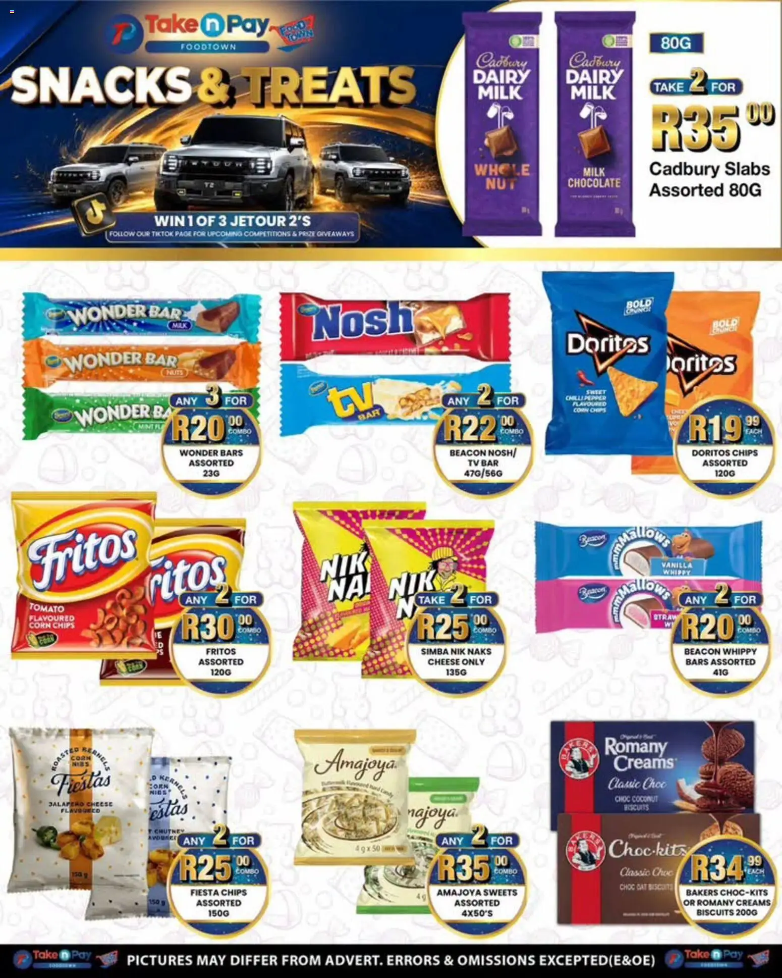 New Take n Pay catalogue – valid from 06/07/2026 | Page: 4 | Products: Milk, Chips, Pepper, Chilli