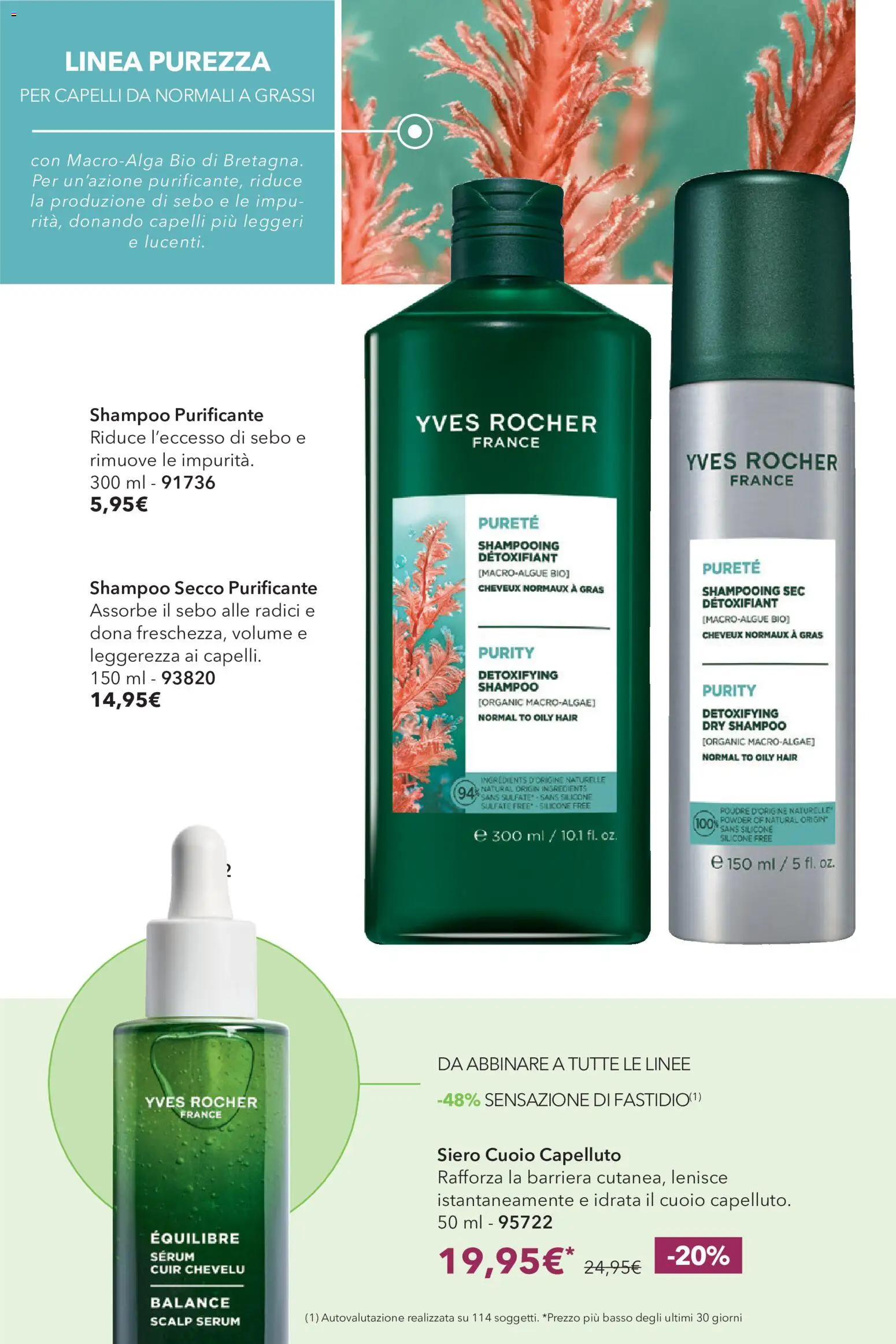 Volantino Yves Rocher del 20/10/2026 | Pagina: 48 | Prodotti: Shampoo, Basso, Silicone