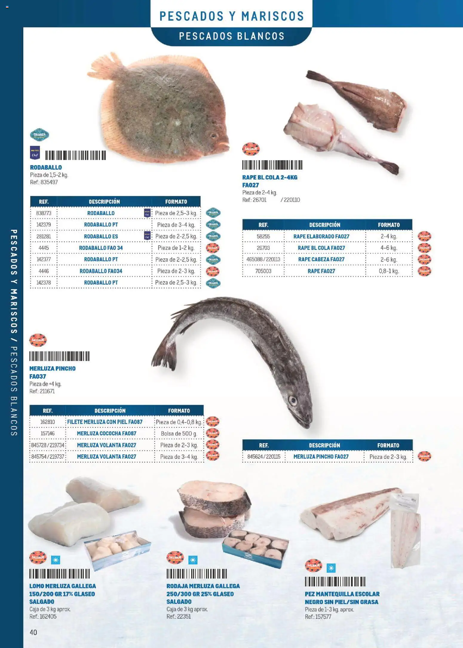 Makro Especial Carta y Menú │ válido desde el 06/07/2026 | Página: 40 | Productos: Bolsa, Filete, Συσκευή ροής, Caja