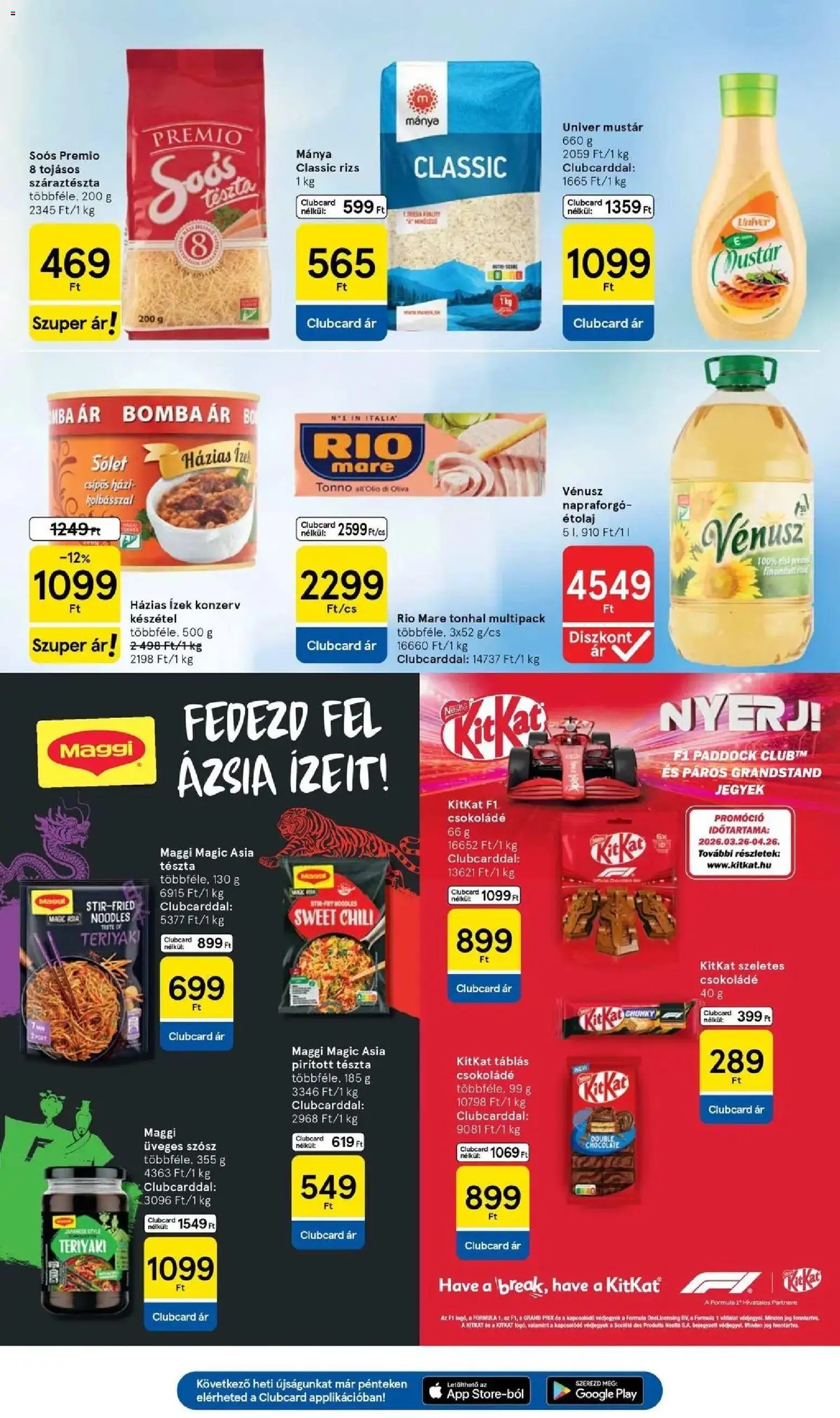 Tesco akciós ujság - amely érvényes a következő dátumtól: 07.04.2026 | Oldal: 19 | Termékek: Chili, Tonhal, Száraztészta, Mustár