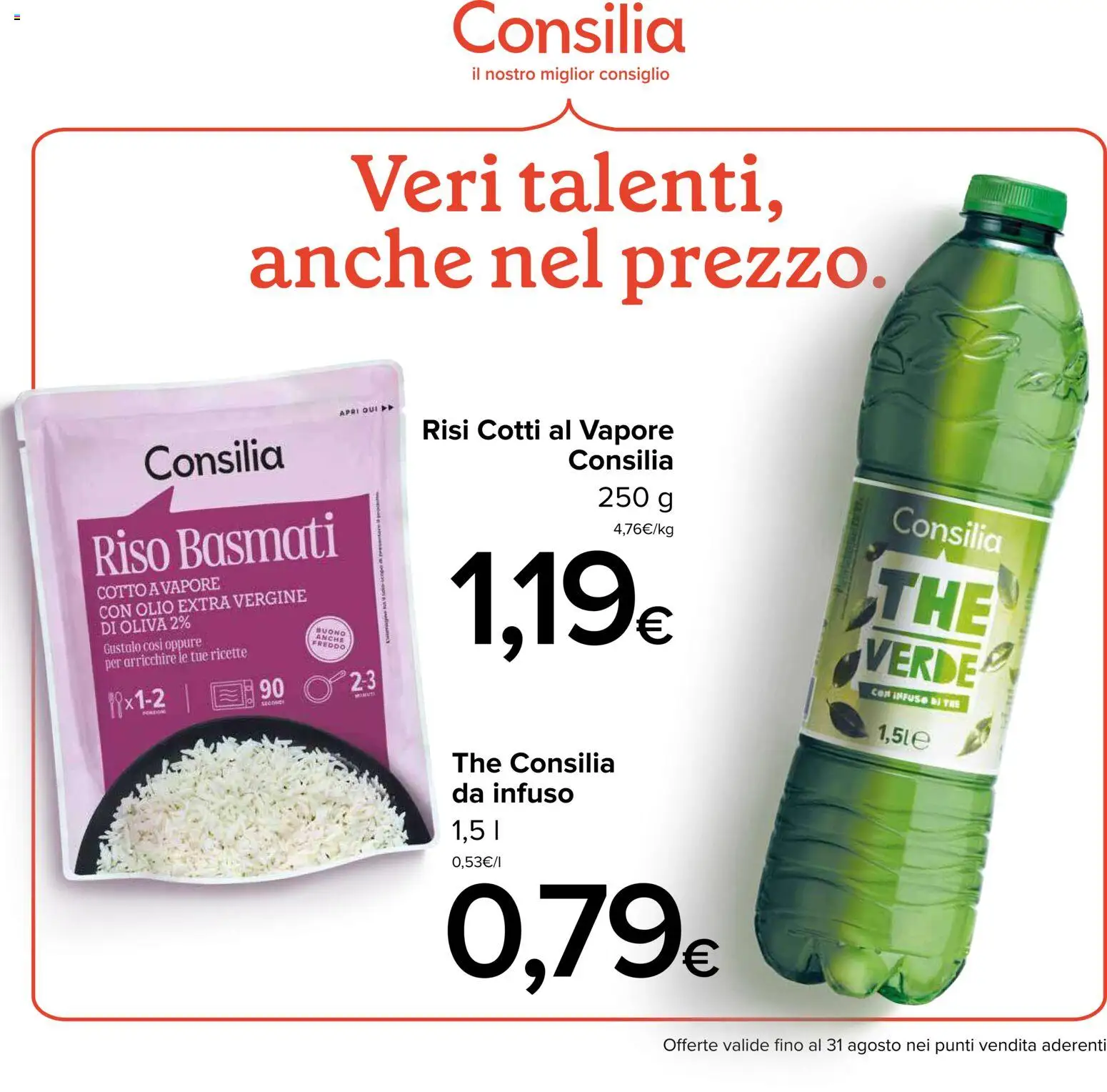 Volantino Italmark del 29/07/2026 | Pagina: 29 | Prodotti: Riso Basmati, Riso, The, Olio extra vergine