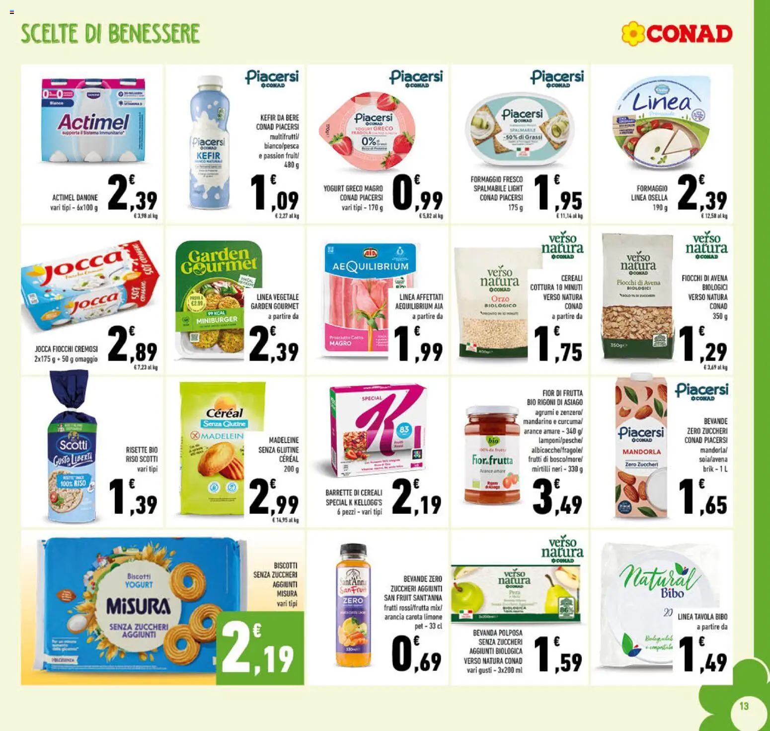 Volantino Conad del 04.06.2026 | Pagina: 13 | Prodotti: Carota, Frutta, Mirtilli, Arancia