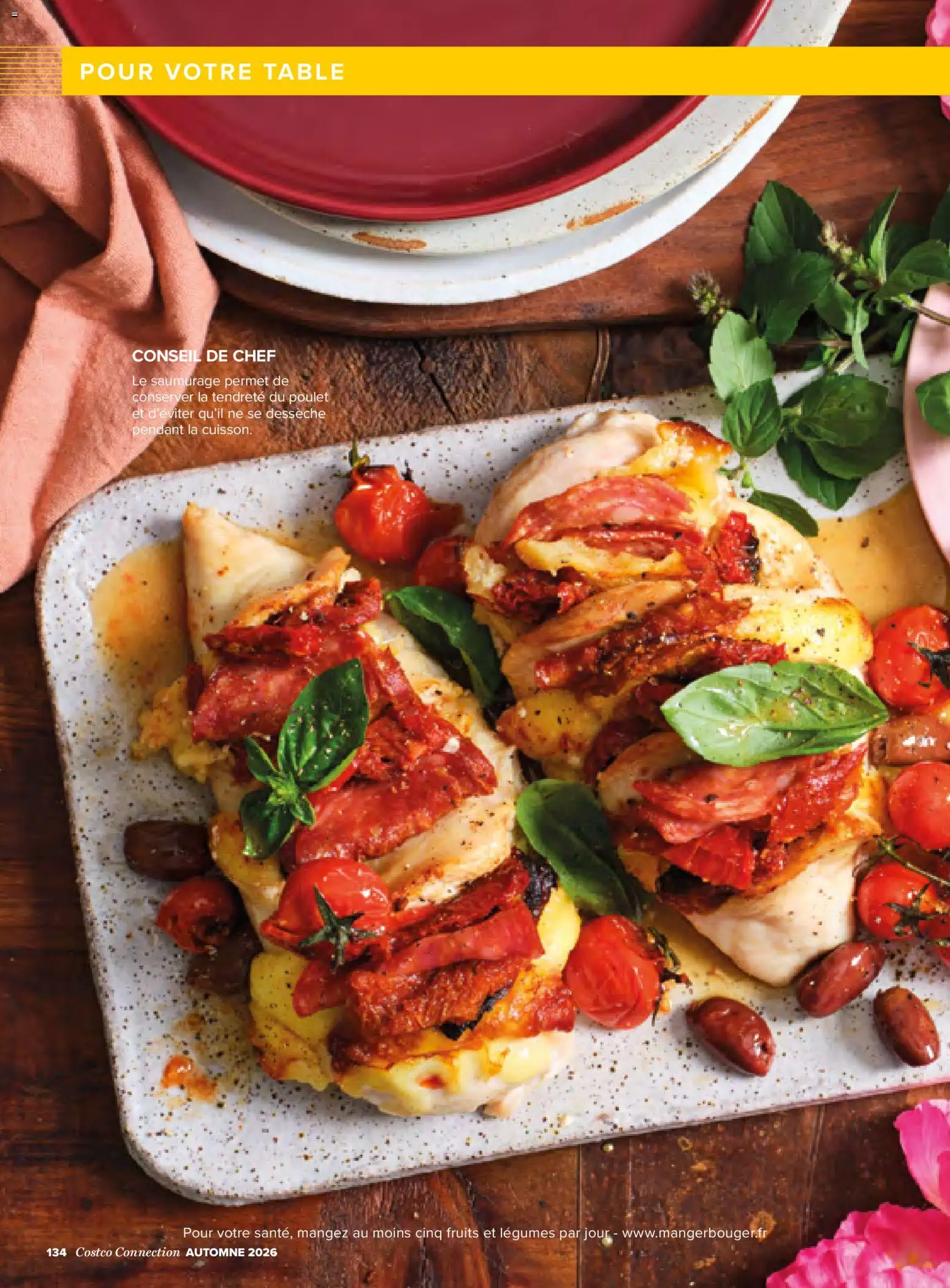 {H1} | Page: 134 | Produits: Poulet, Fruits, Table