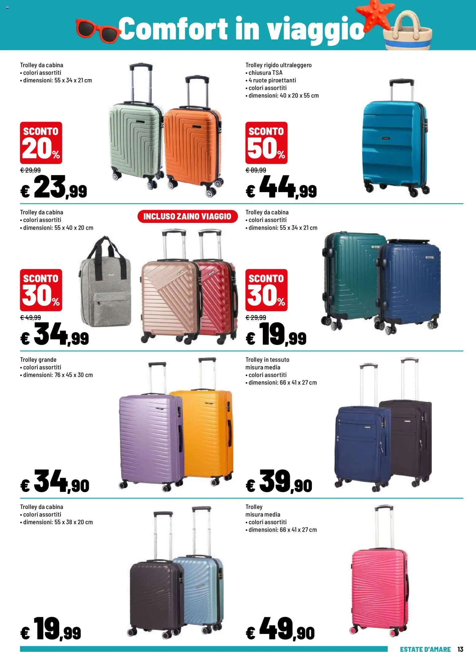 Volantino Iper del 08.06.2026 | Pagina: 13 | Prodotti: Zaino, Trolley