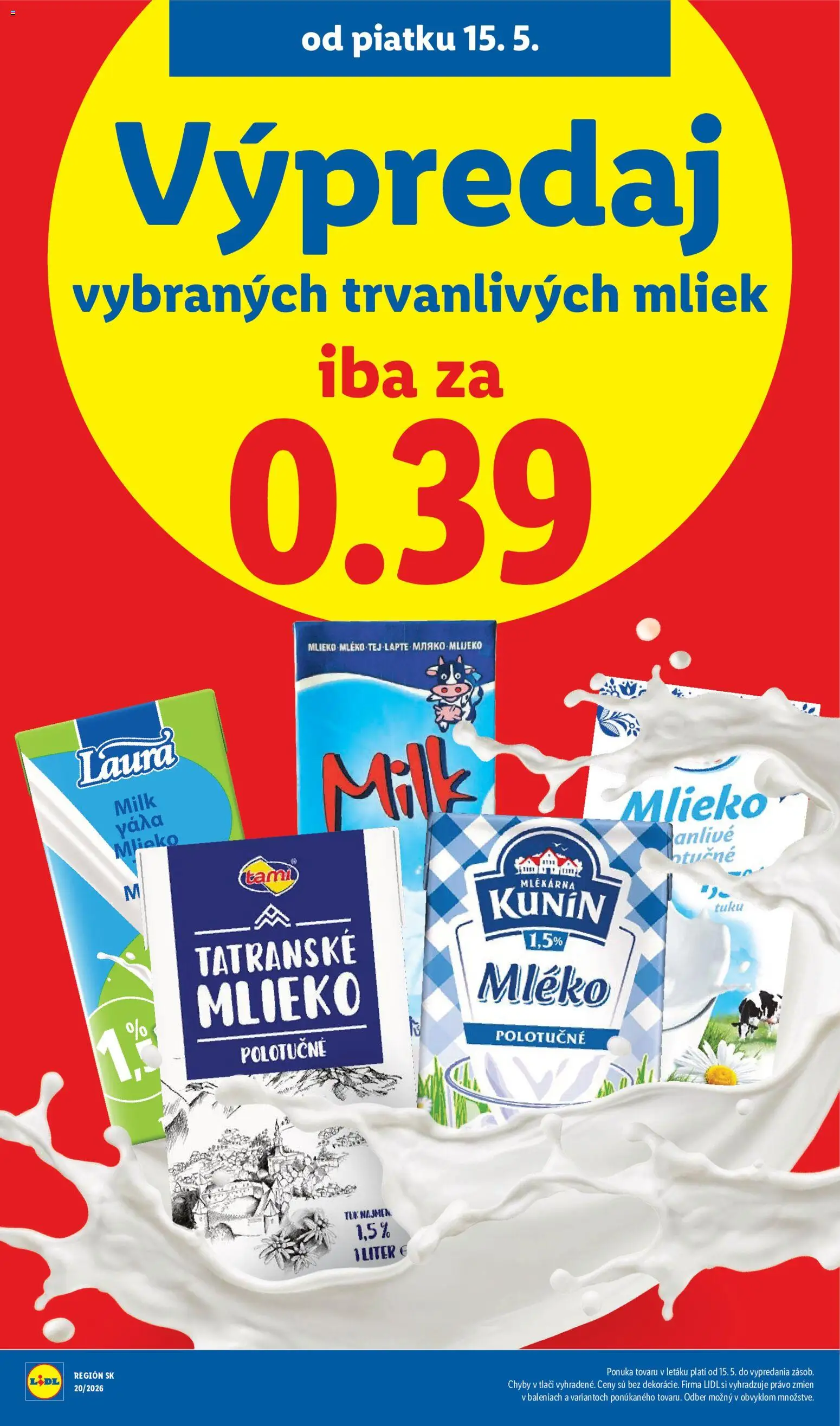 Nové Lidl akcie – leták je platný od 18.05.2026 | Strana: 76 | Produkty: Mlieko