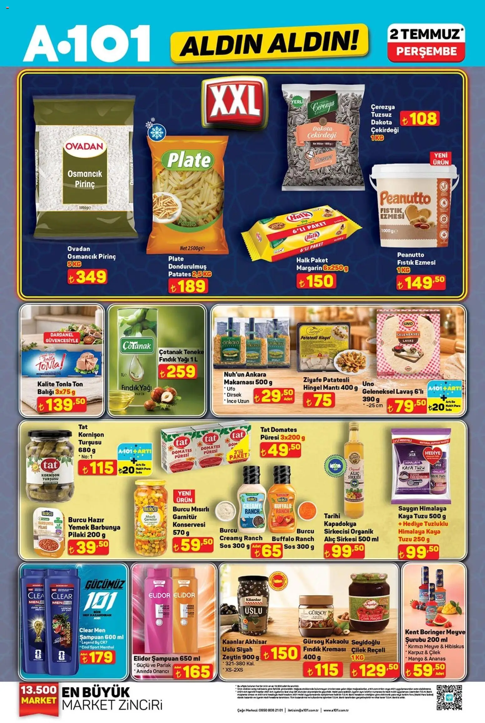 A101 - Katalog Aldın Aldın - 02 Temmuz 2026 tarihinden itibaren geçerlidir | Sayfa: 13 | Ürünler: Pilaki, Şampuan, Alıç, Ranch sos