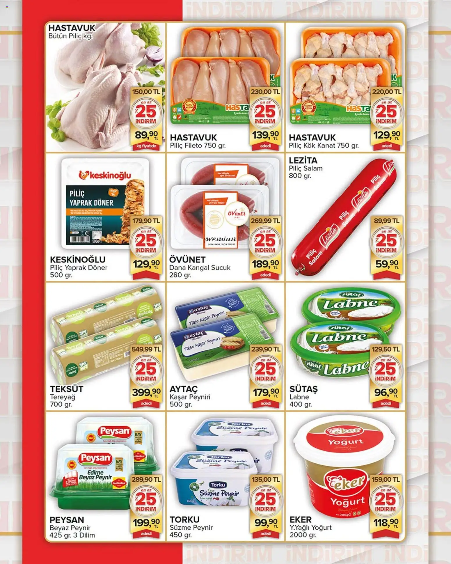 Seyhanlar Market Katalog - 25 Haziran 2026 tarihinden itibaren geçerlidir | Sayfa: 2 | Ürünler: Yoğurt, Süzme peynir, Piliç, Sucuk