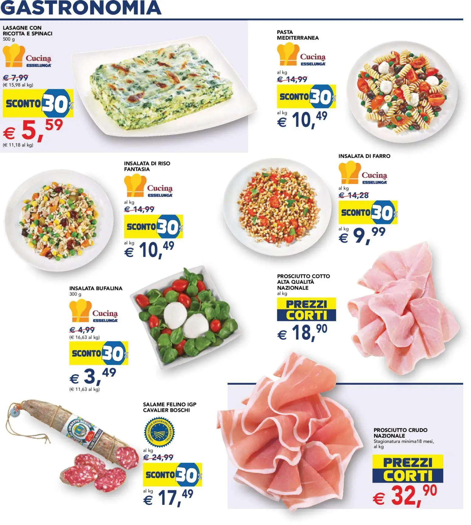 Volantino Esselunga S del 07.05.2026 | Pagina: 16 | Prodotti: Salame, Riso, Prosciutto, Pasta