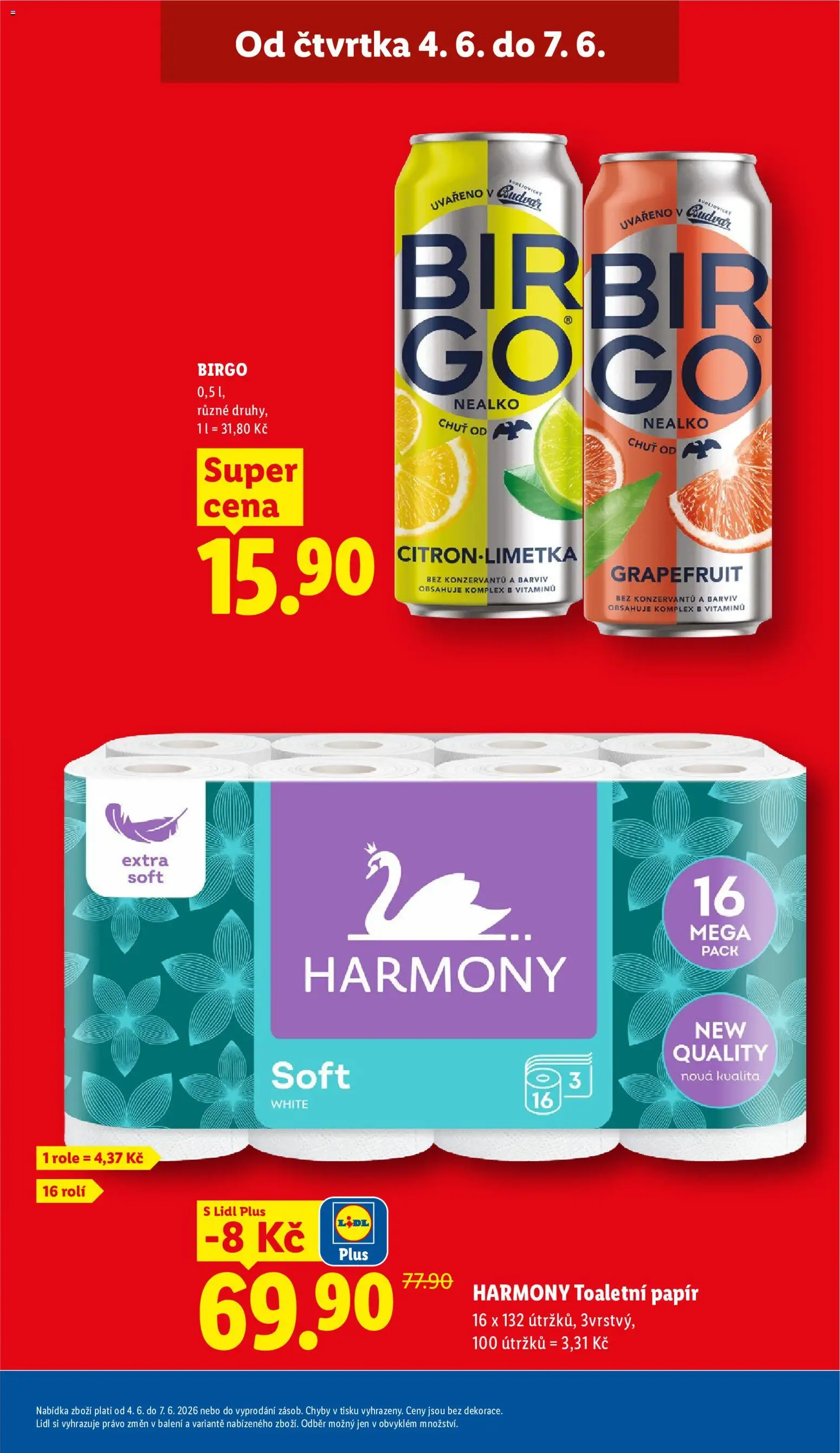 Lidl leták od 04.06.2026 | Strana: 7 | Produkty: Budvar, Toaletní papír