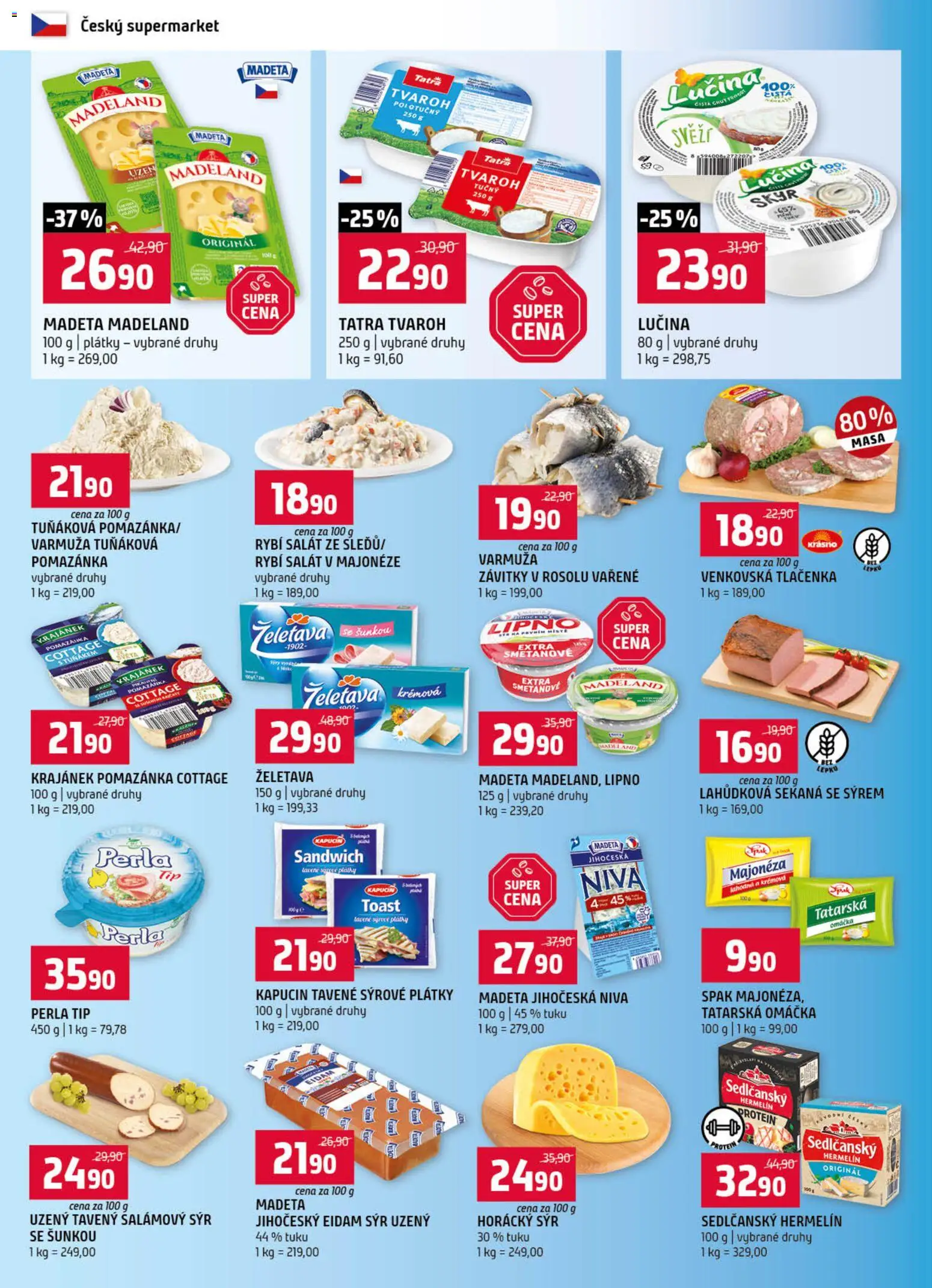 Terno leták od 26.08.2026 | Strana: 4 | Produkty: Sedlčanský Hermelín, Tvaroh, Eidam, Cottage
