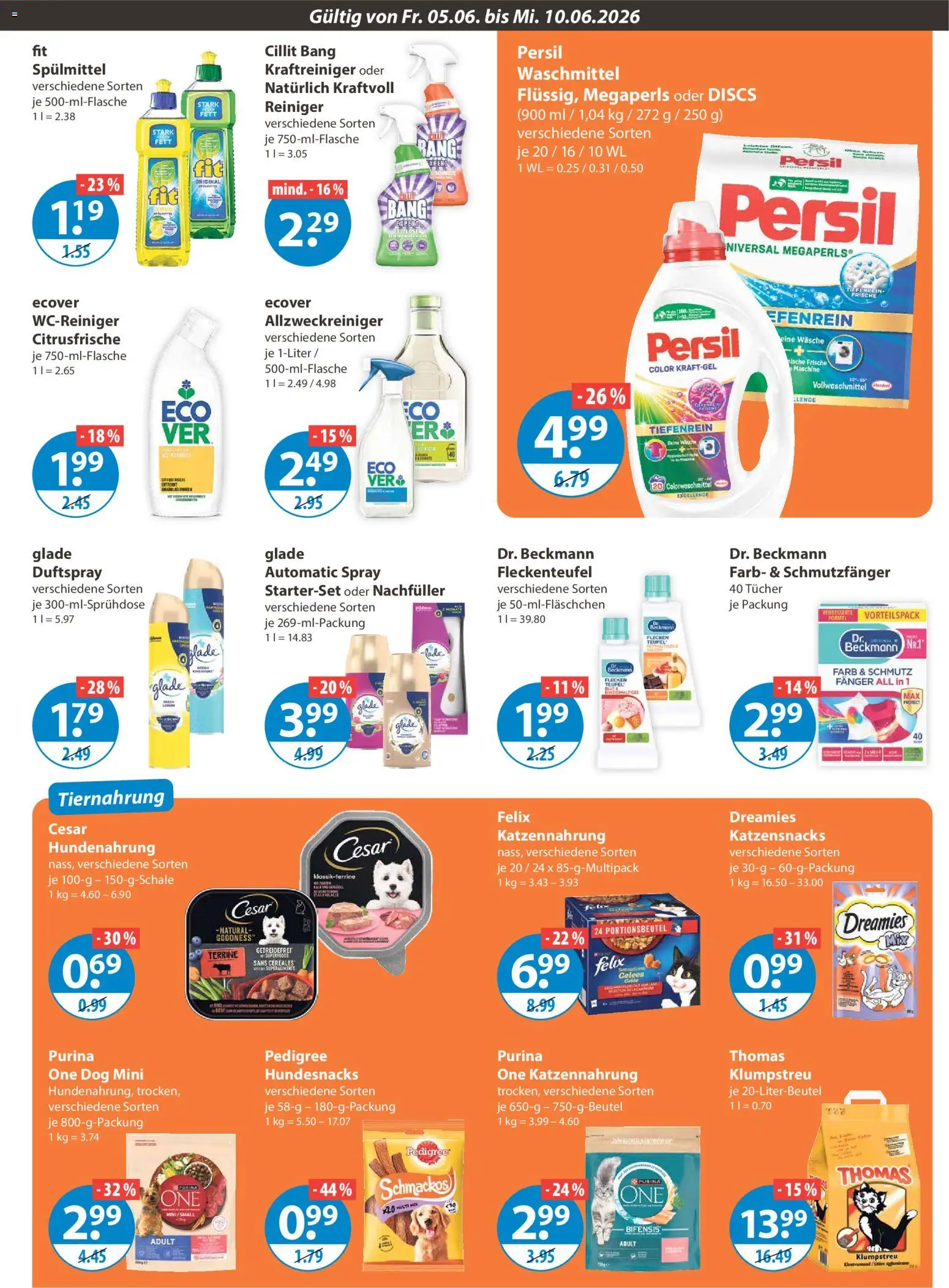 V-Markt Angebote – gültig ab 05.06.2026 | Seite: 11 | Produkte: Waschmittel, Pedigree, Persil