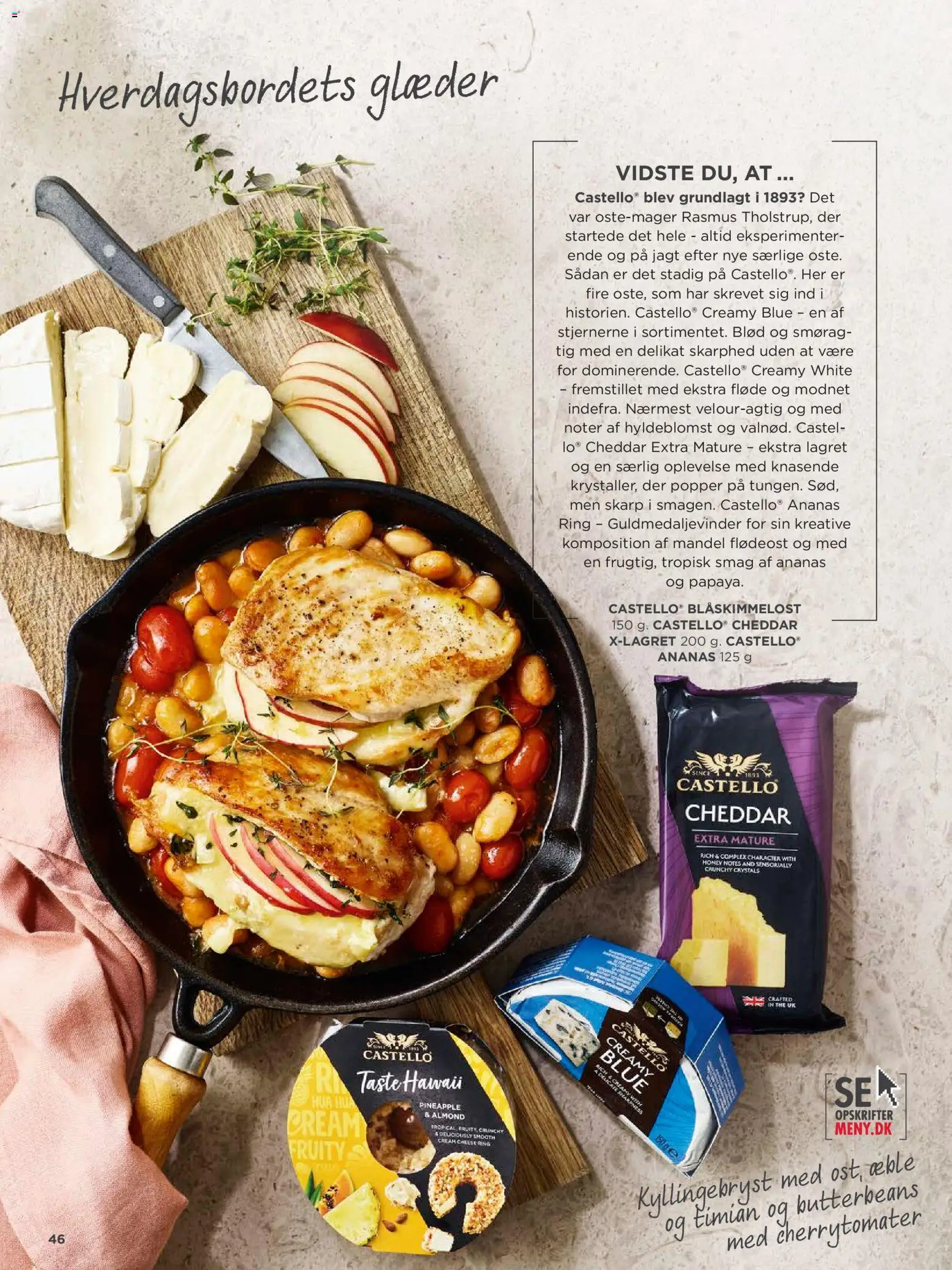 Meny tilbudsavis – gyldig fra 20.03.2026 | Side: 46 | Produkter: Cheddar, Ananas, Flødeost, Cherrytomater
