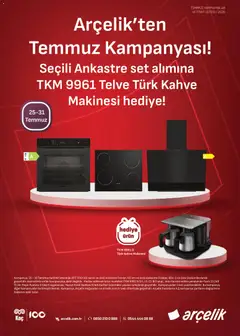 25 Temmuz 2026 tarihinden itibaren geçerli olan Arçelik kataloğu önizlemesi