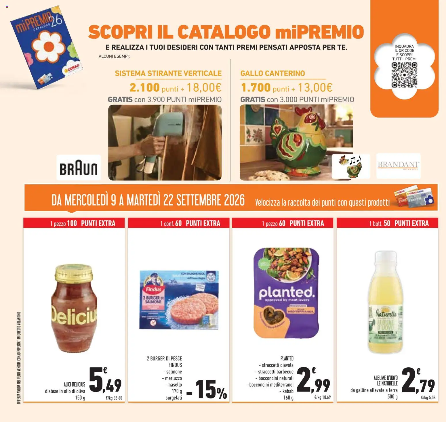 Volantino Conad del 09/09/2026 | Pagina: 36 | Prodotti: Pesce, Barbecue, Olio, Olio di Oliva