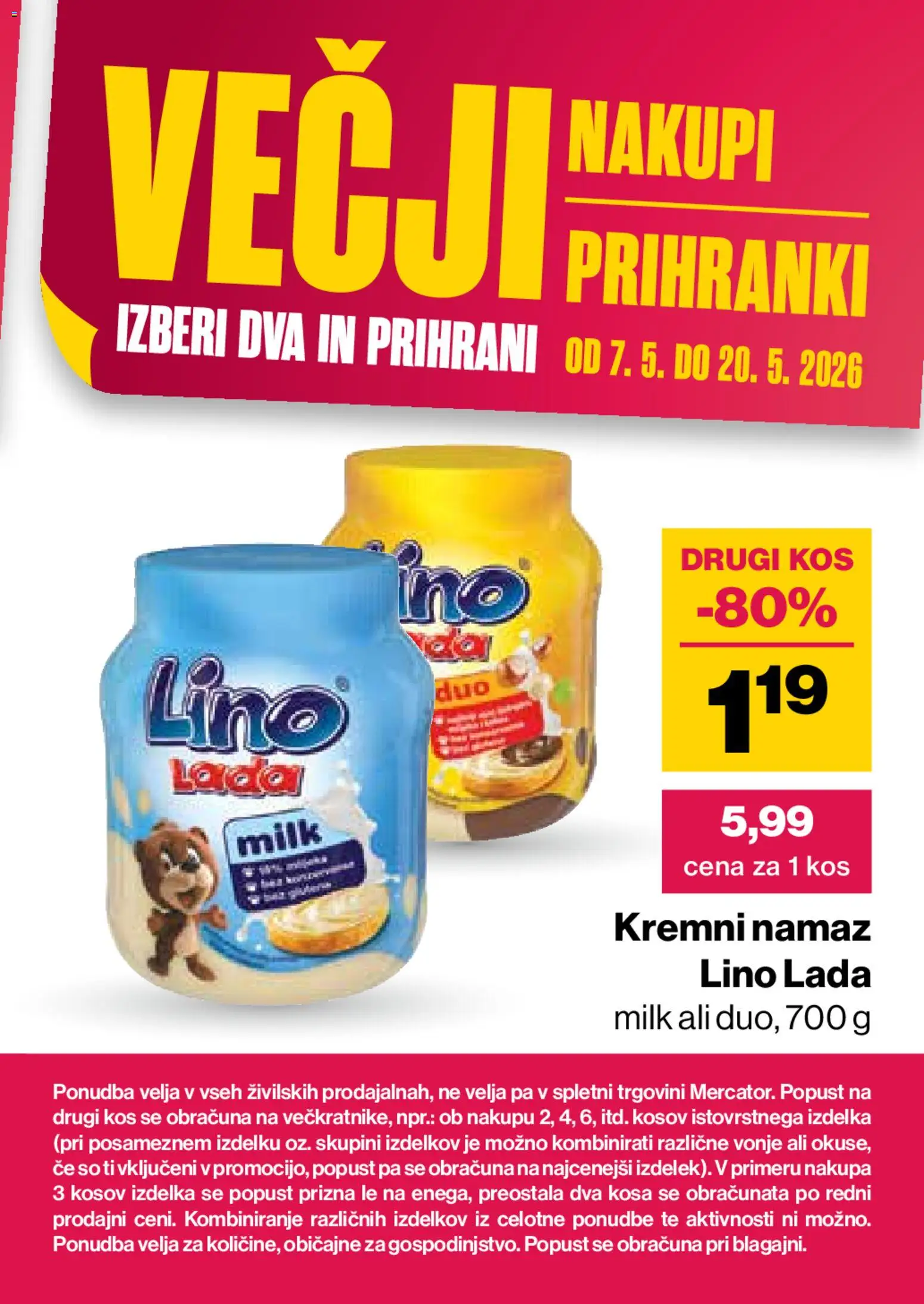 Novi Mercator katalog ponudbe – veljaven od 07.05.2026 | Stran: 35 | Izdelki: Namaz, Kos