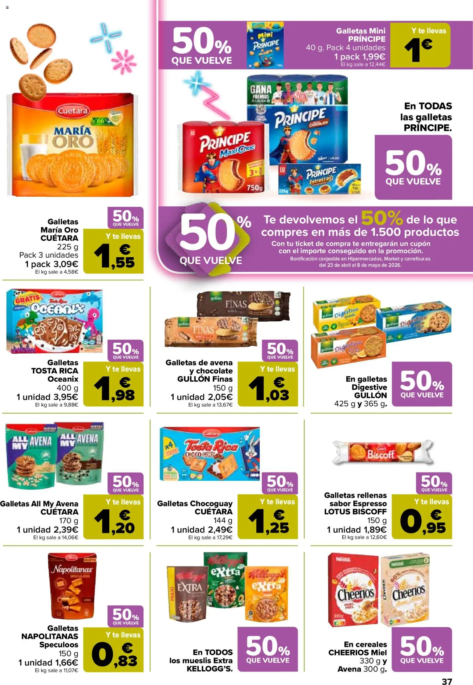 Carrefour folleto │ válido desde el 07.04.2026 | Página: 41 | Productos: Mueslis, Ψηφιακή κάμερα, Chocolate, Galletas rellenas