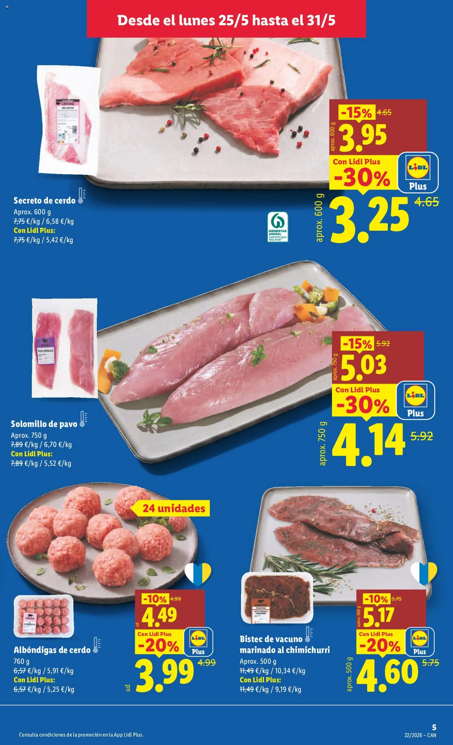Lidl folleto │ válido desde el 18.05.2026 | Página: 5 | Productos: Cerdo