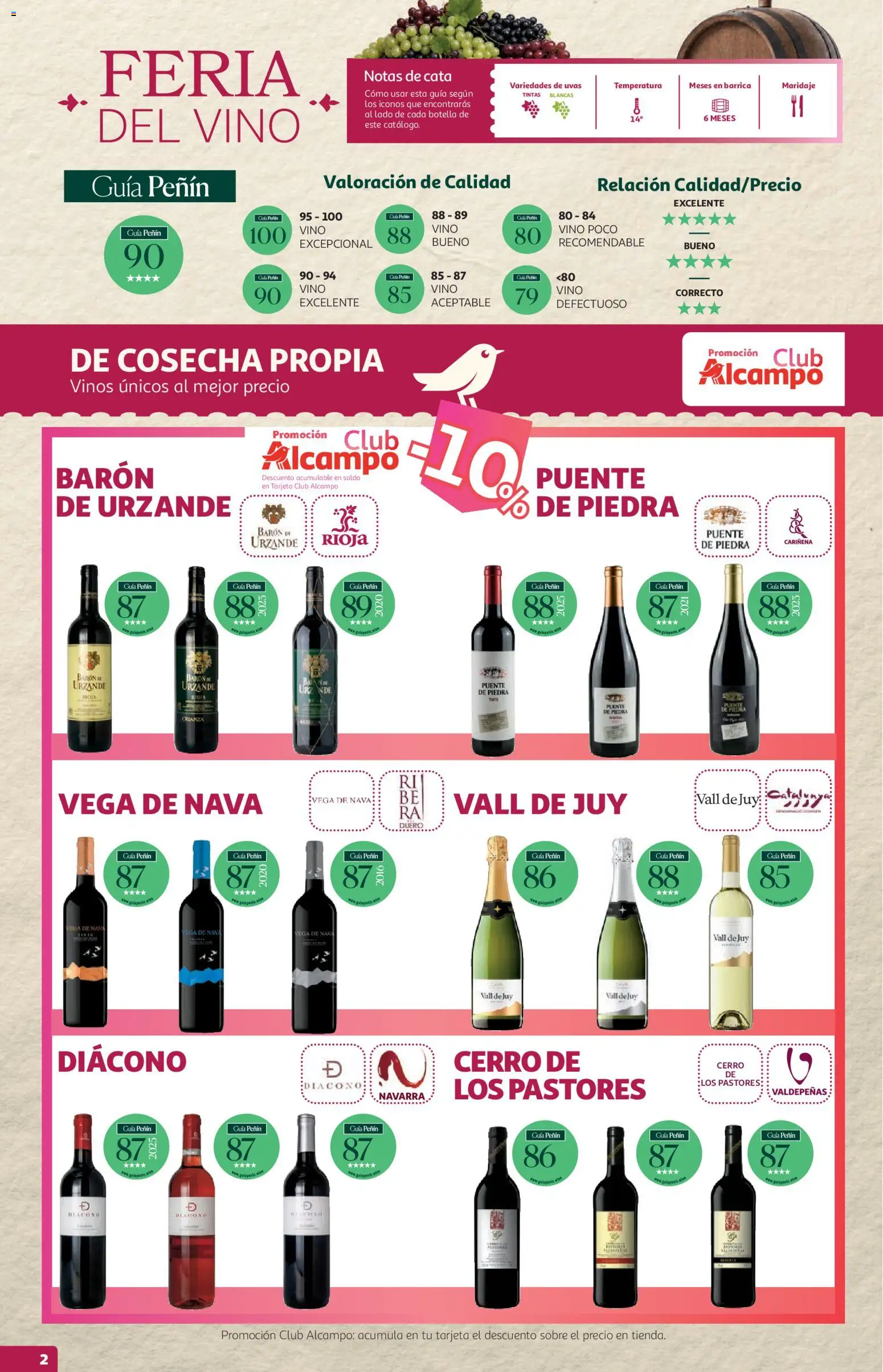 Alcampo - Feria del Vino SST │ válido desde el 08/10/2026 | Página: 2 | Productos: Uvas, Vino