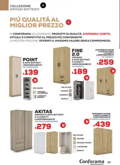 Anteprima del volantino Conforama volantino Arredo valido a partire dal 22/06/2026 | Pagina: 86