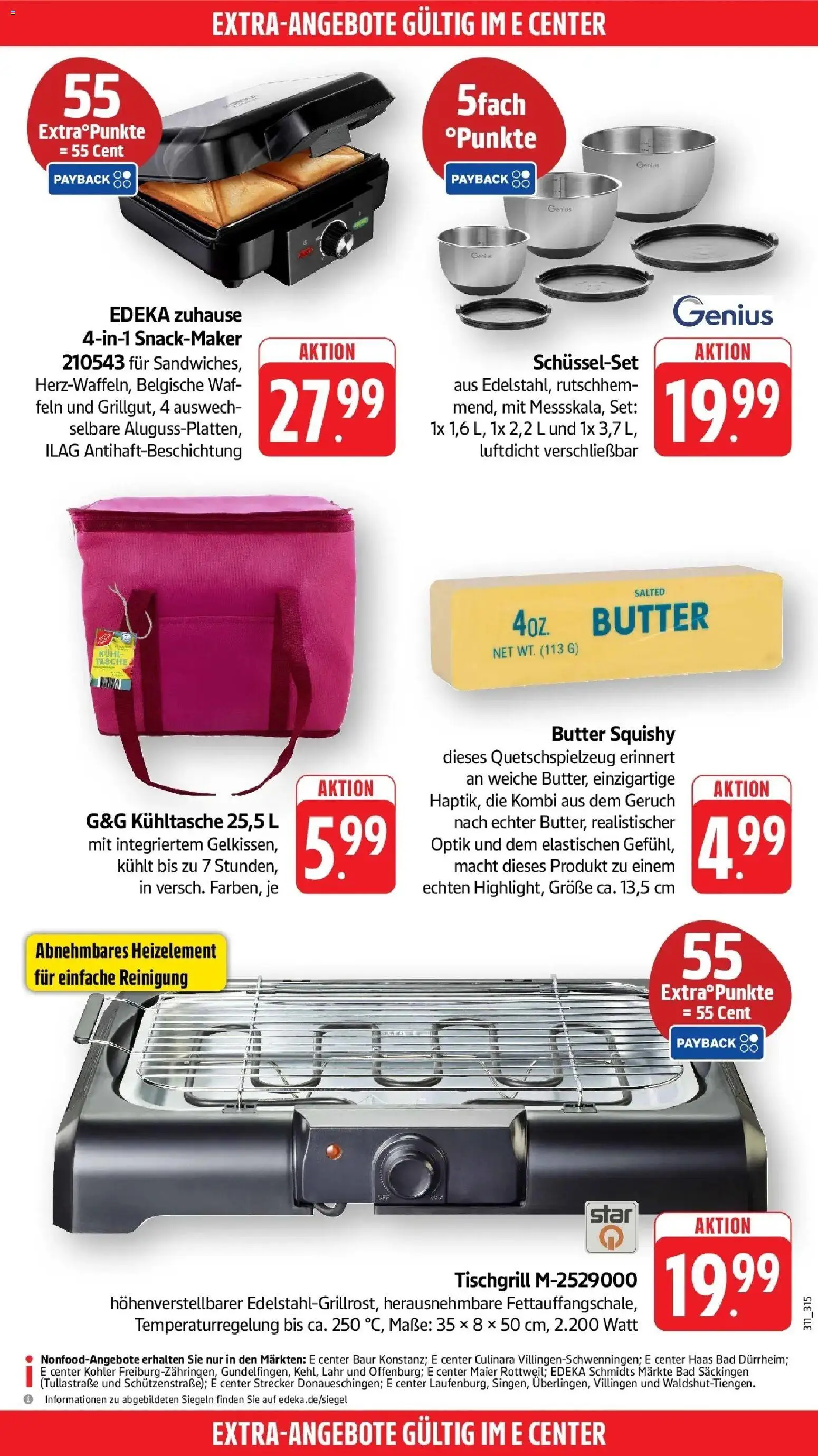 Edeka Prospekt Konstanz-Petershausen – gültig ab 13.07.2026 | Seite: 52 | Produkte: Butter, Bad