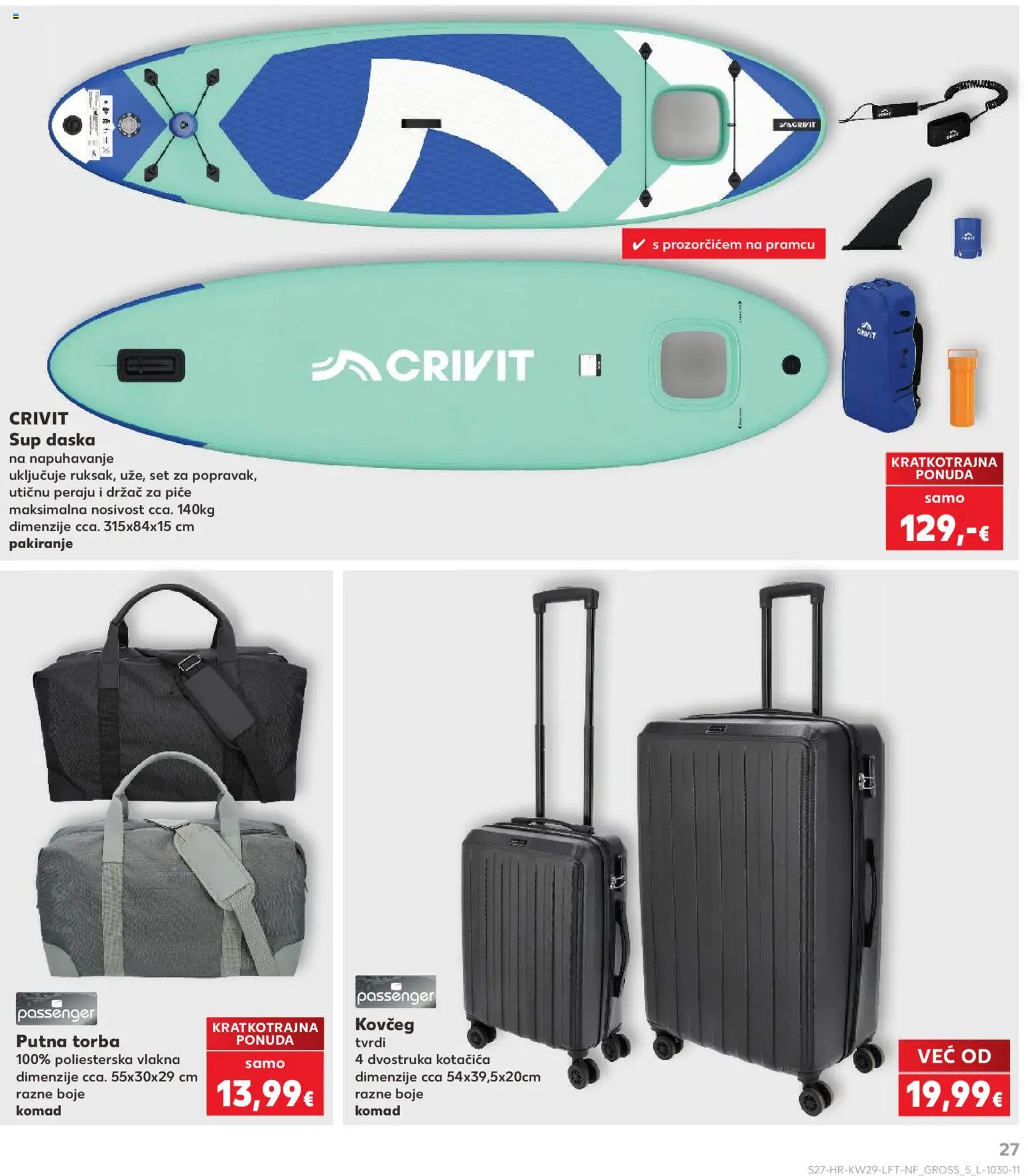 Kaufland katalog | vrijedi od 15.07.2026 | Stranica: 27 | Proizvodi: Putna torba, Torba