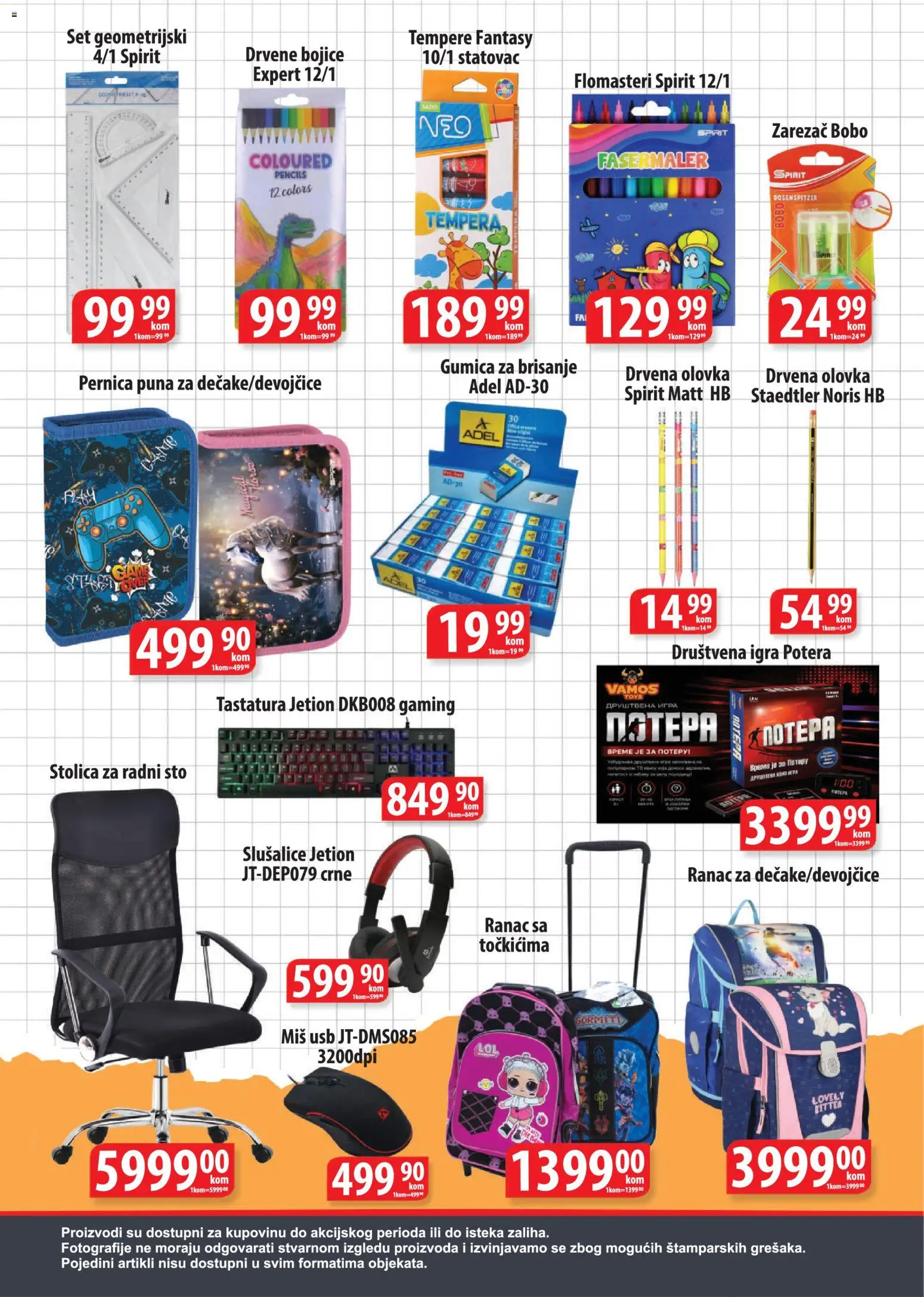 Fortuna Market katalog - važi od 20.08.2026 | Strana: 4 | Proizvode: Sto, Tastatura, Slušalice, USB