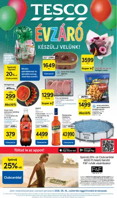 Tesco aktuális akciós újság - amely érvényes a következő dátumtól: 18.06.2026