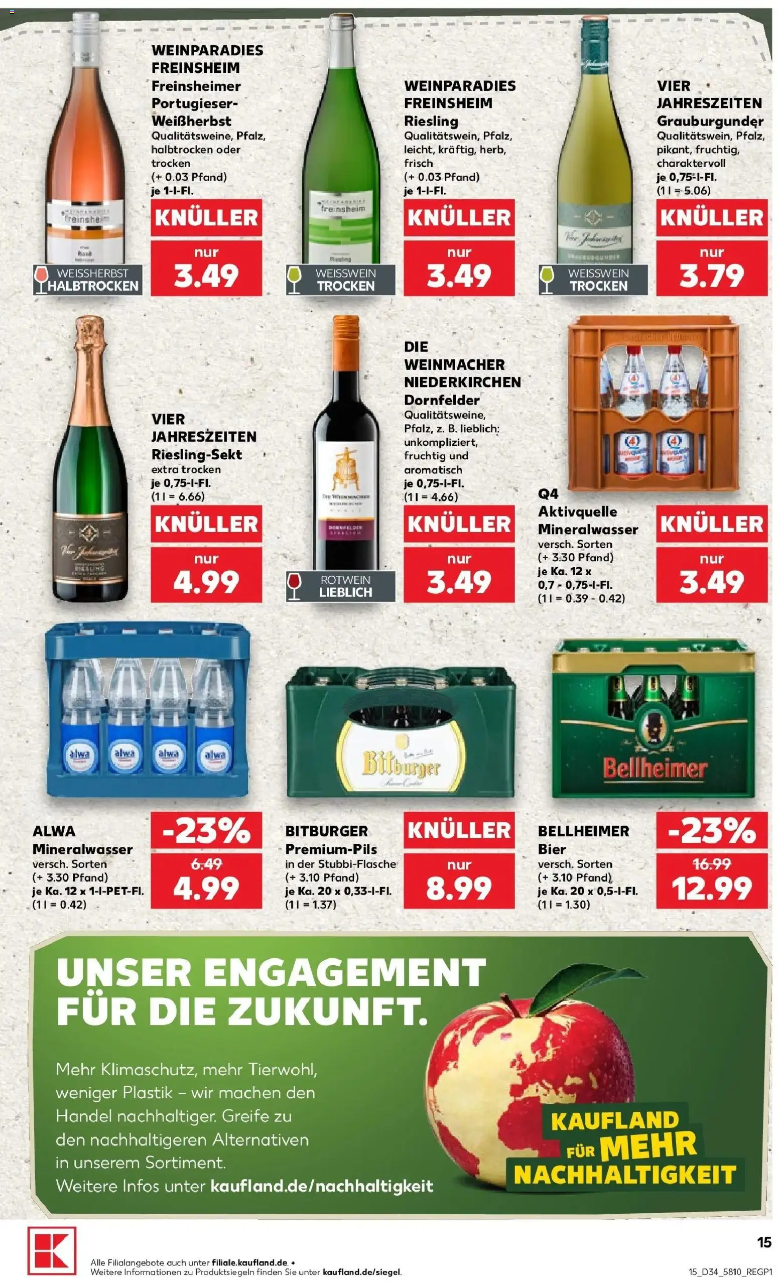 Prospekt Kaufland ab 17.08.2026 » Angebote Online zum Blättern | Seite: 26 | Produkte: Bitburger, Bier, Weißwein, Rotwein