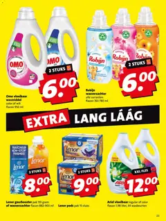 Boni folder week 18 - Voorbeeld van een folder van Boni, geldig van 27.04.2026 | Pagina: 23 | Producten: Wasmiddel, Wasverzachter, Robijn, Fles