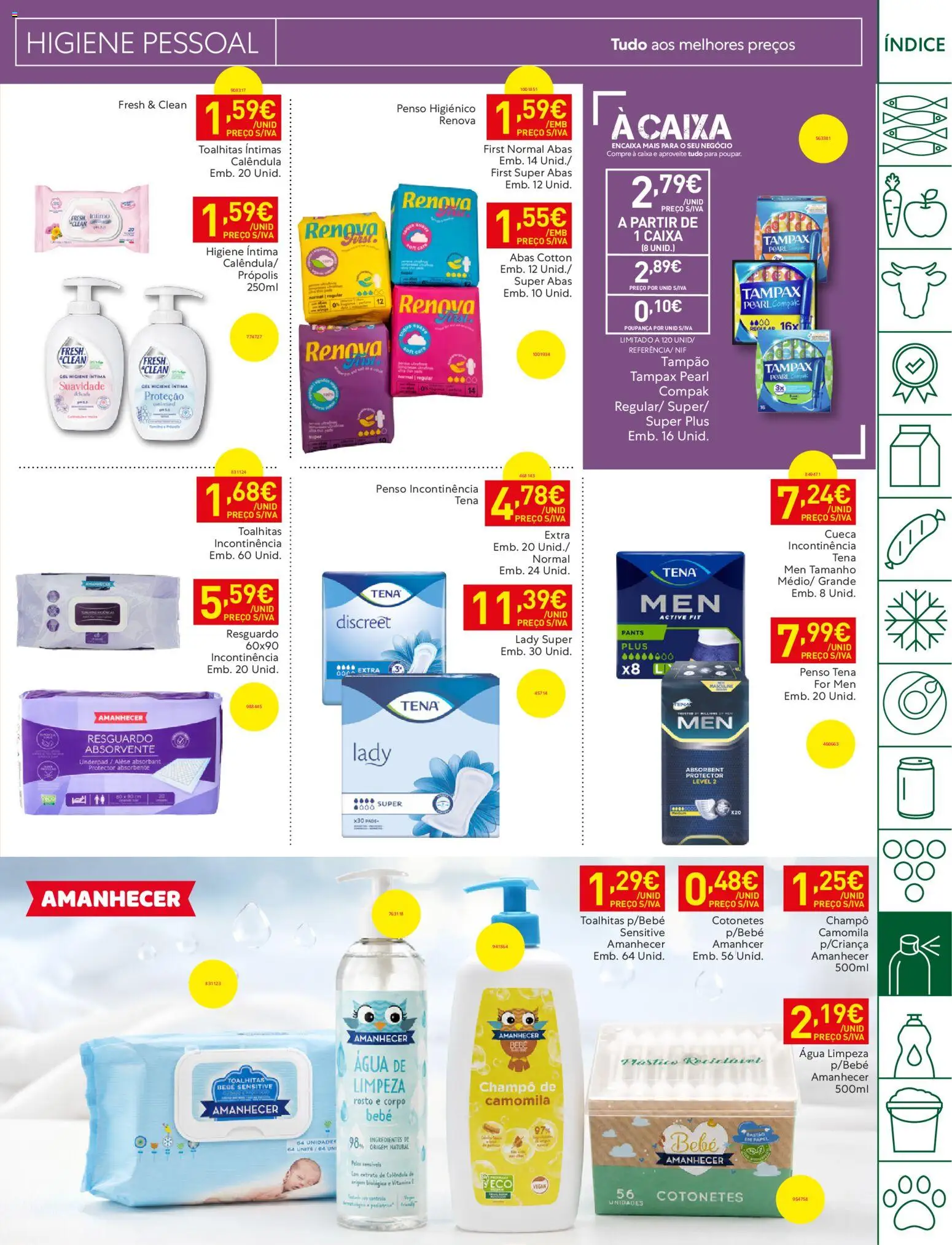 Recheio folheto Madeira │ válido de 21/07/2026 | Página: 33 | Produtos: Agua, Cotonetes, Caixa