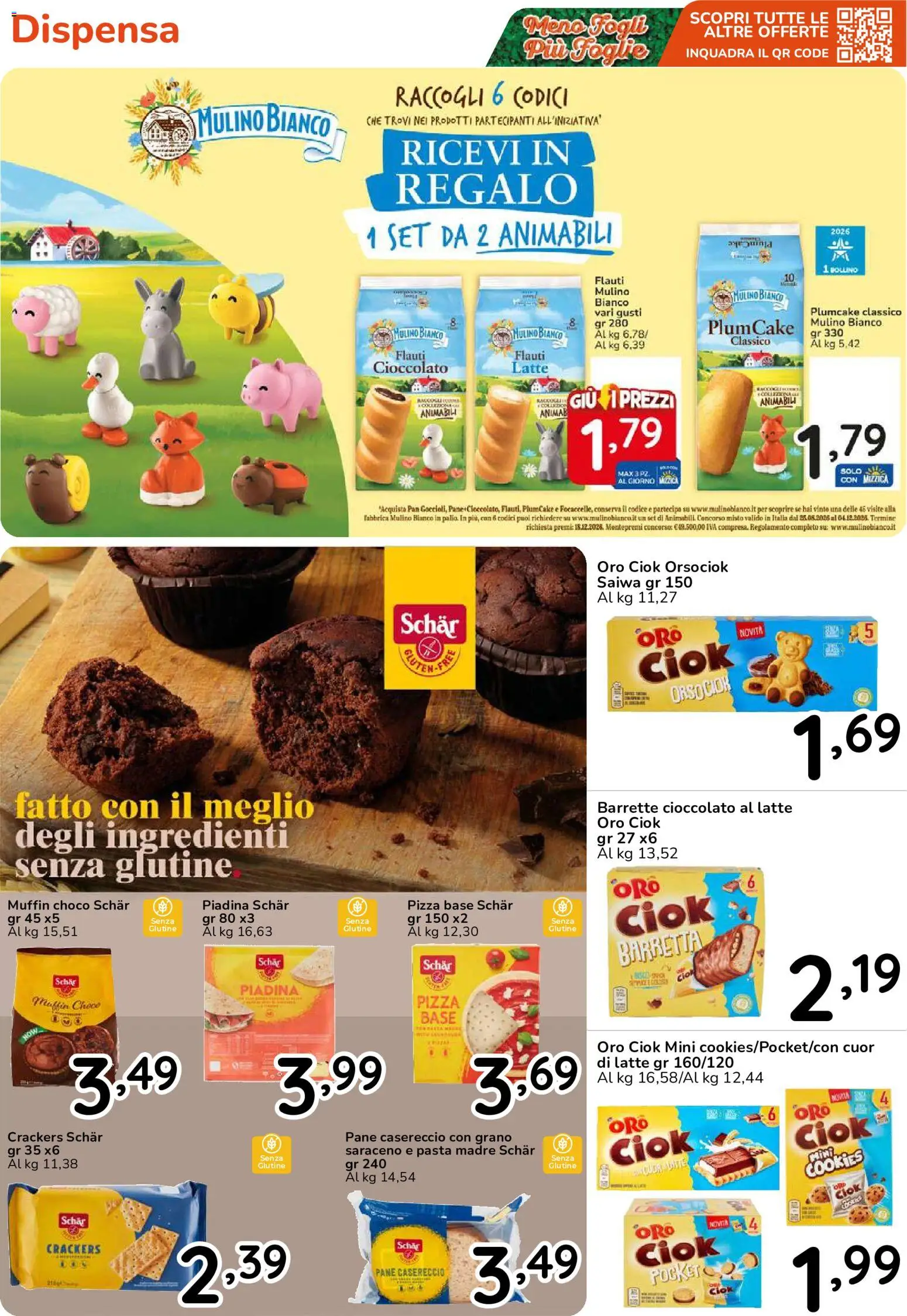 Volantino Famila del 15/10/2026 | Pagina: 21 | Prodotti: Pasta, Crackers, Piadina, Plumcake